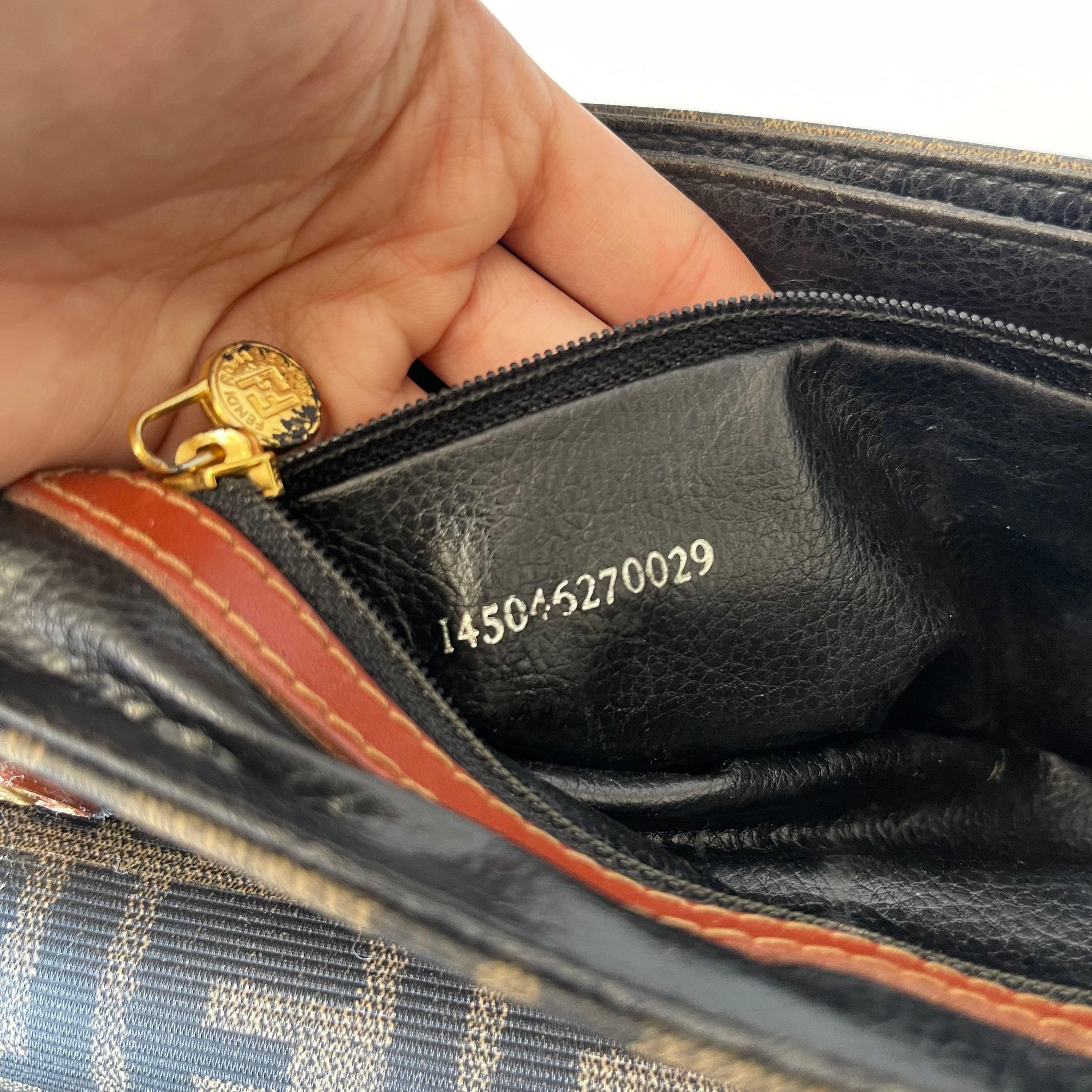Fendi Monogram Vintage Messenger Bag