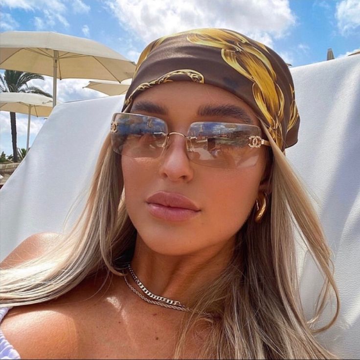 Chanel 4104 Strass Golden Sunglasses