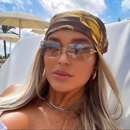 Chanel 4104 Strass Golden Sunglasses