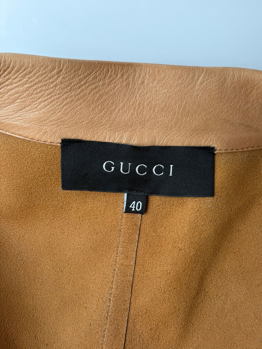 Gucci by Tom Ford Tan Leather Blazer