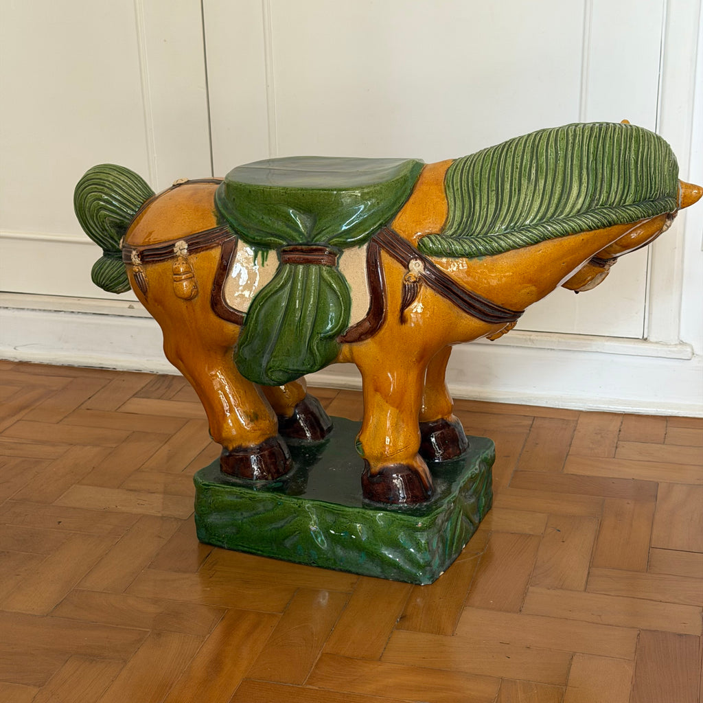 Sancai Horse Garden Seat (APENAS SP CAPITAL)