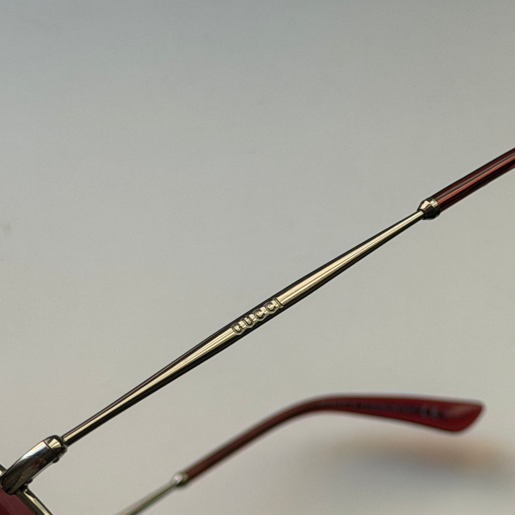 Gucci Bamboo Aviator Red Sunglasses by Tom Ford