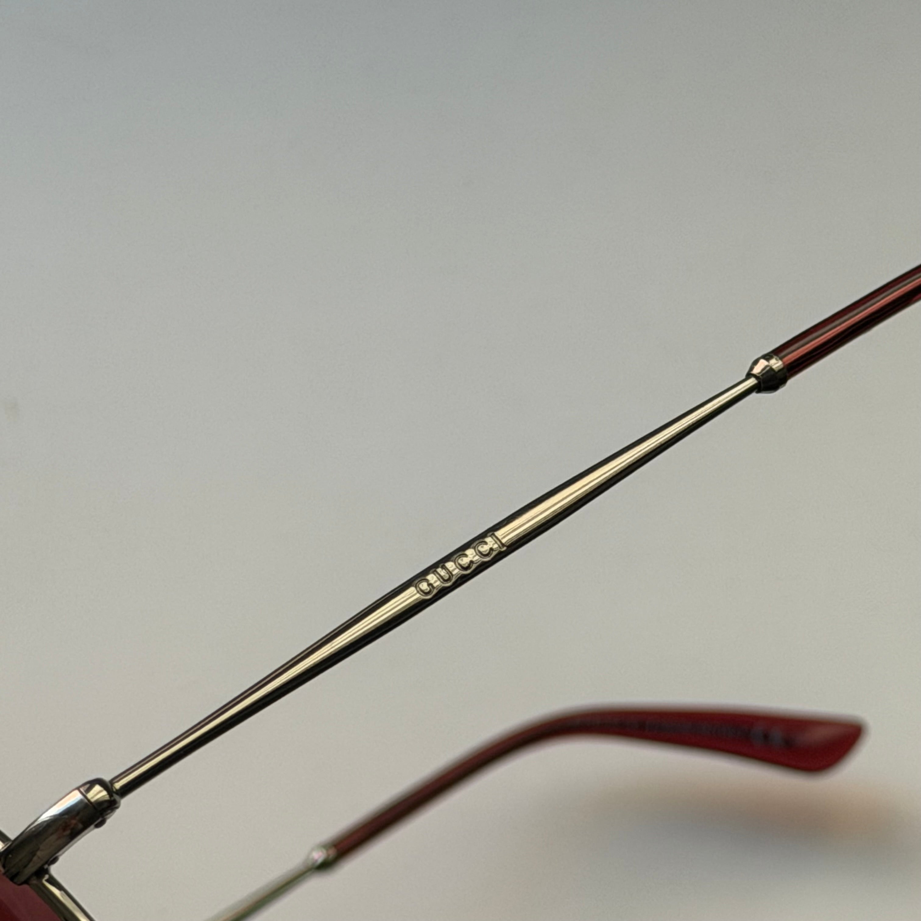 Gucci Bamboo Aviator Red Sunglasses by Tom Ford