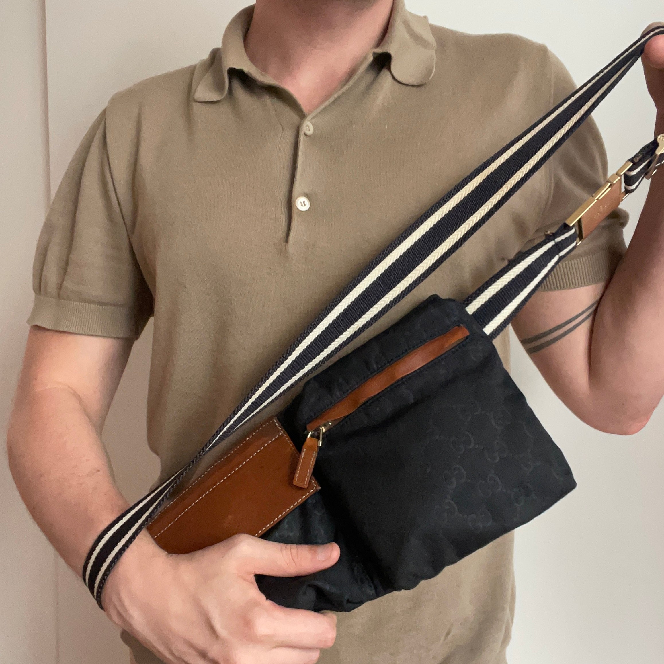 Gucci GG Canvas Sherry Line Belt Bag