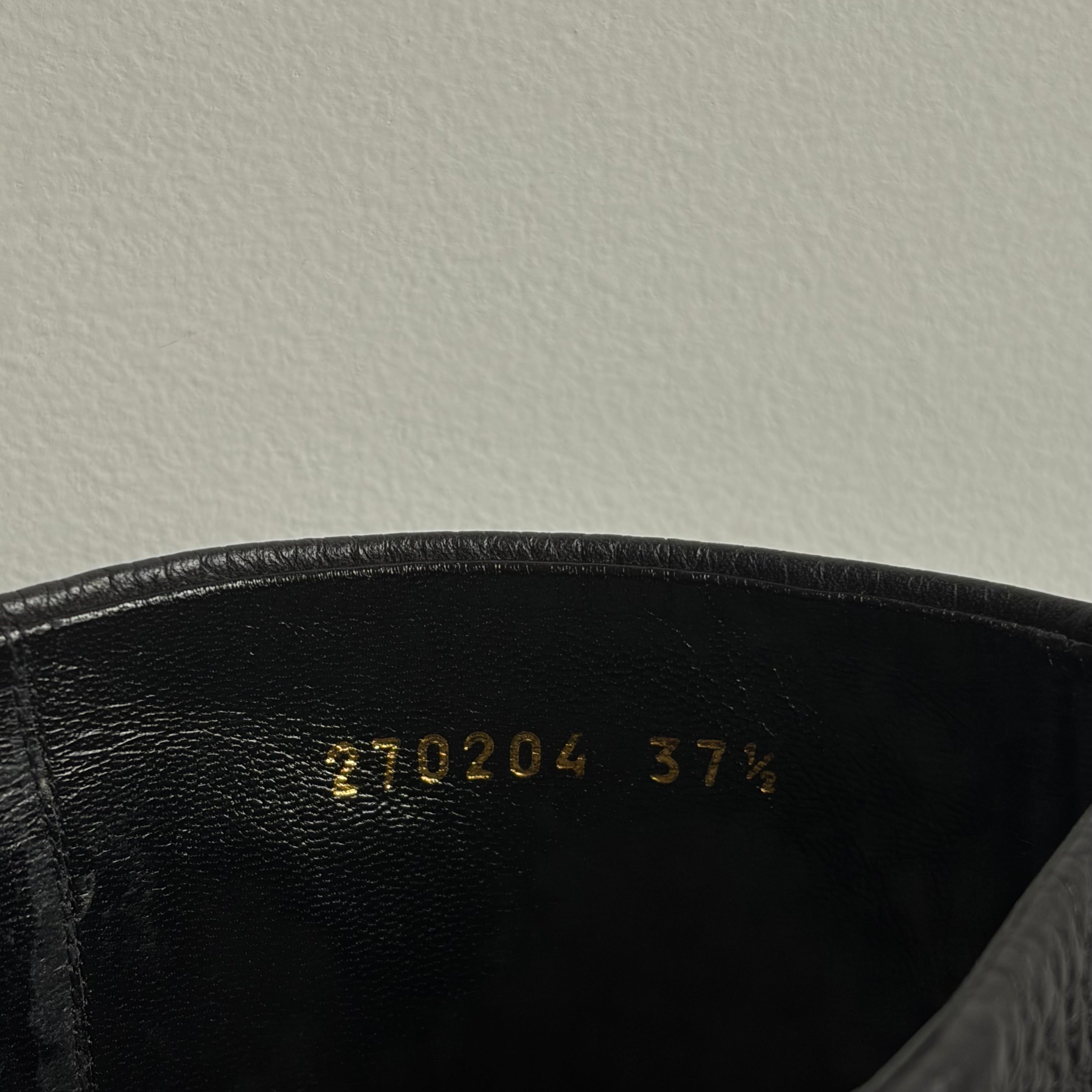 Gucci Double G Logo Leather Boots