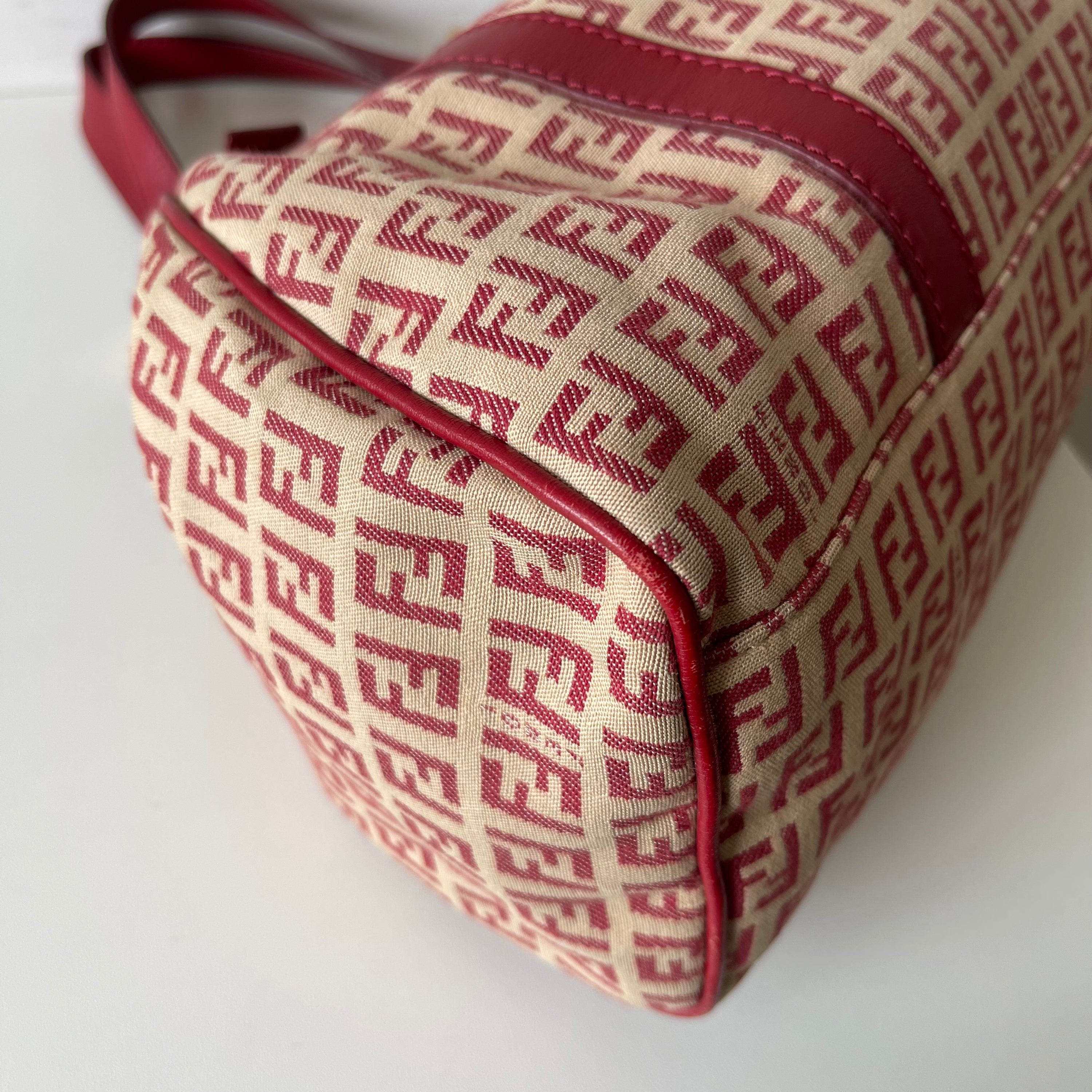 Fendi Red Monogram Shoulder Bag