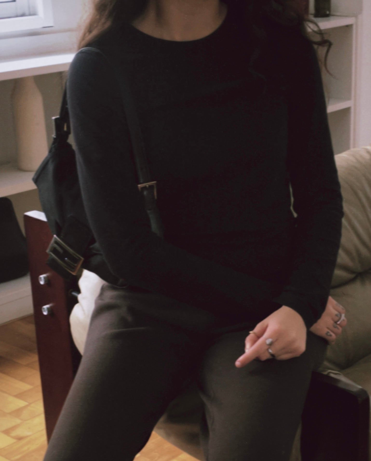 Fendi Baguette Black Cloth