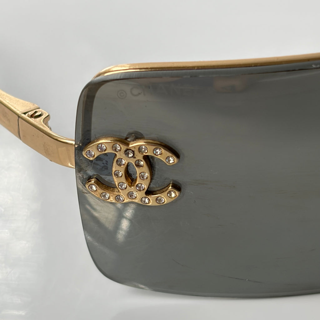 Chanel 4104 Strass Golden Sunglasses