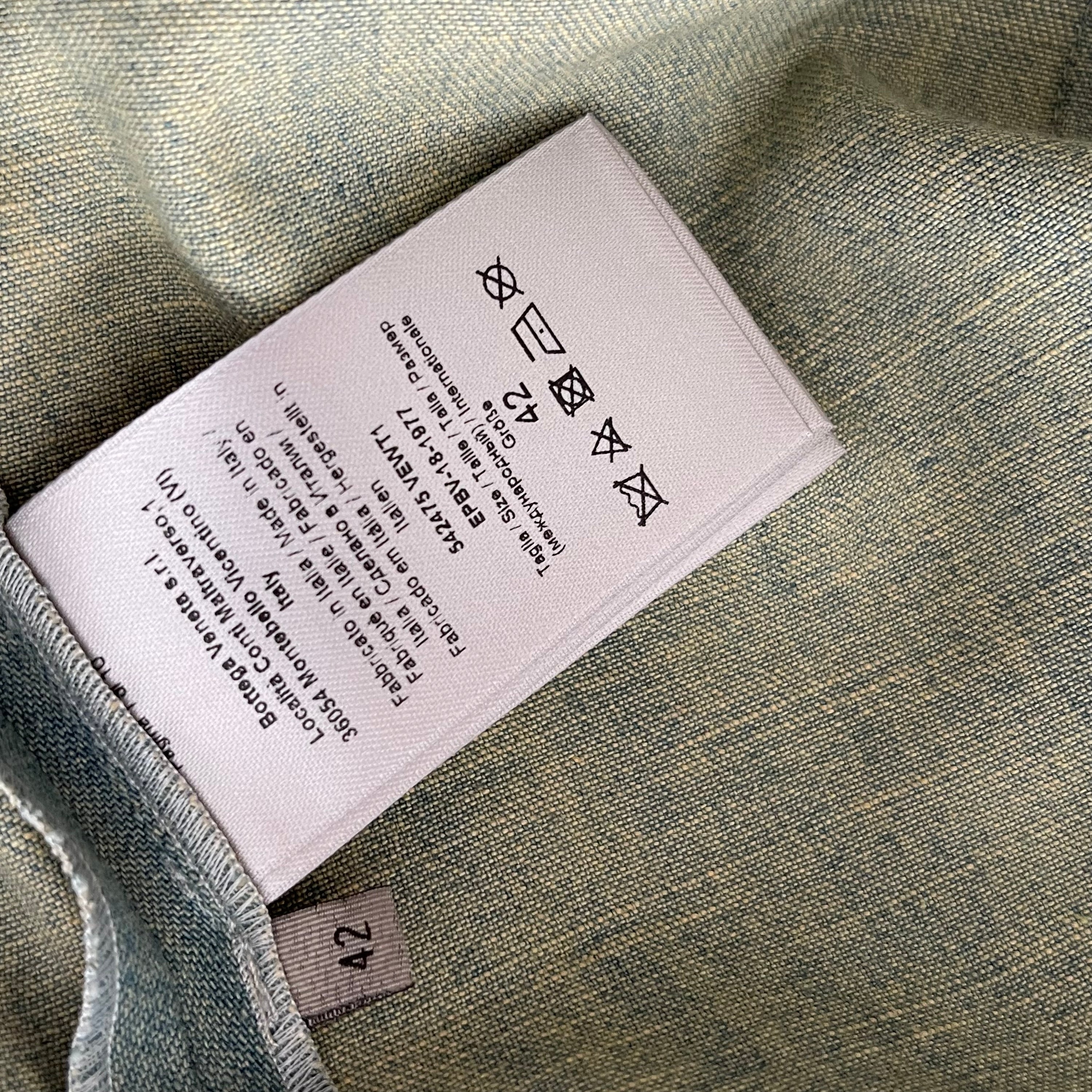 Bottega Veneta Denim dress with Python Effect Details