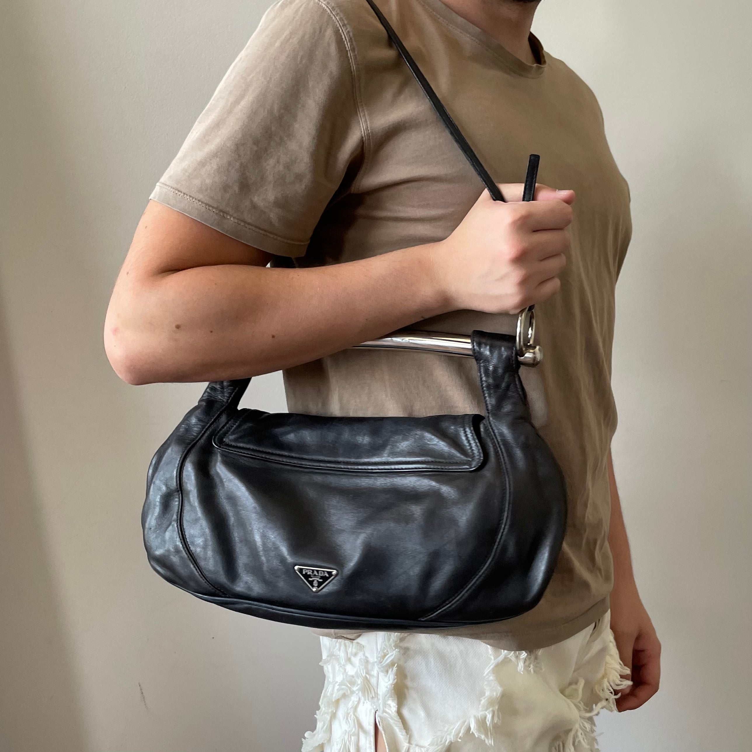 Prada Metal Handle Bag
