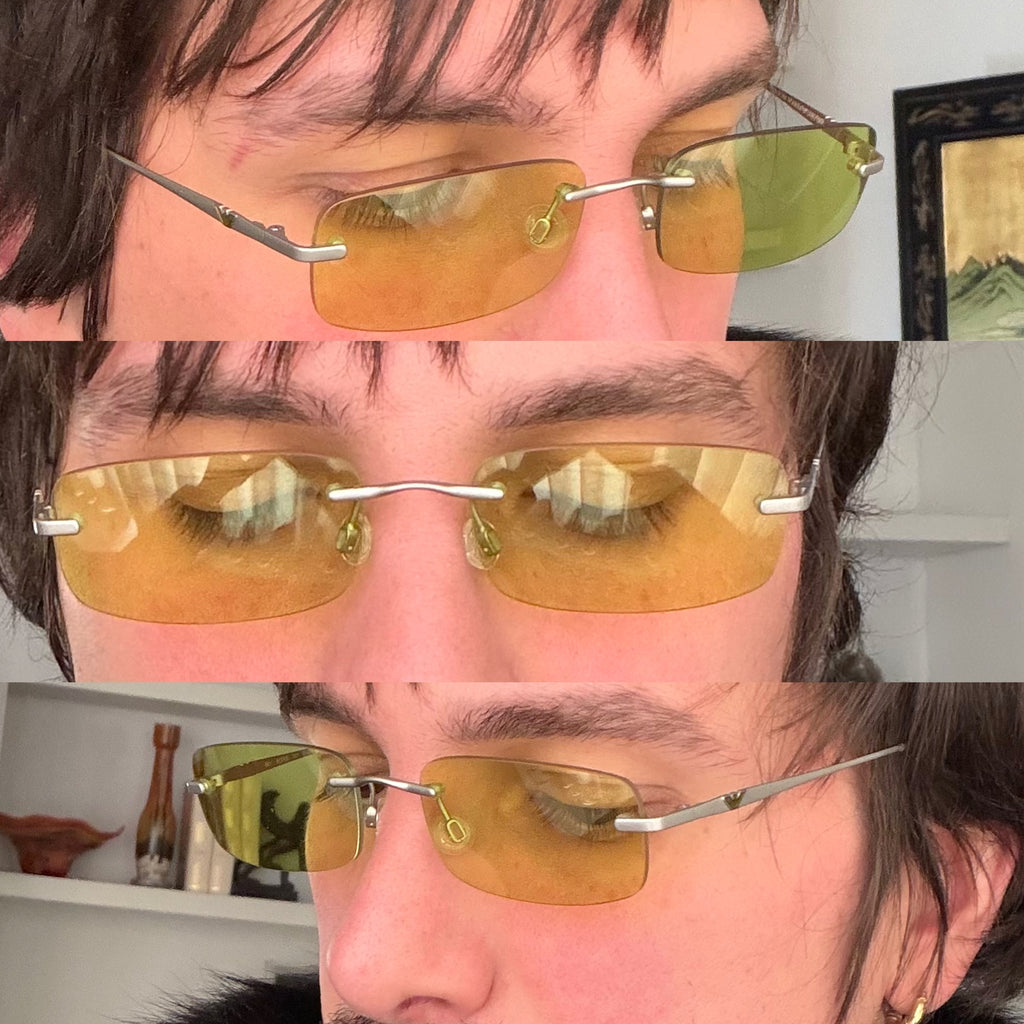 Vintage Armani Neon Green Sunglasses