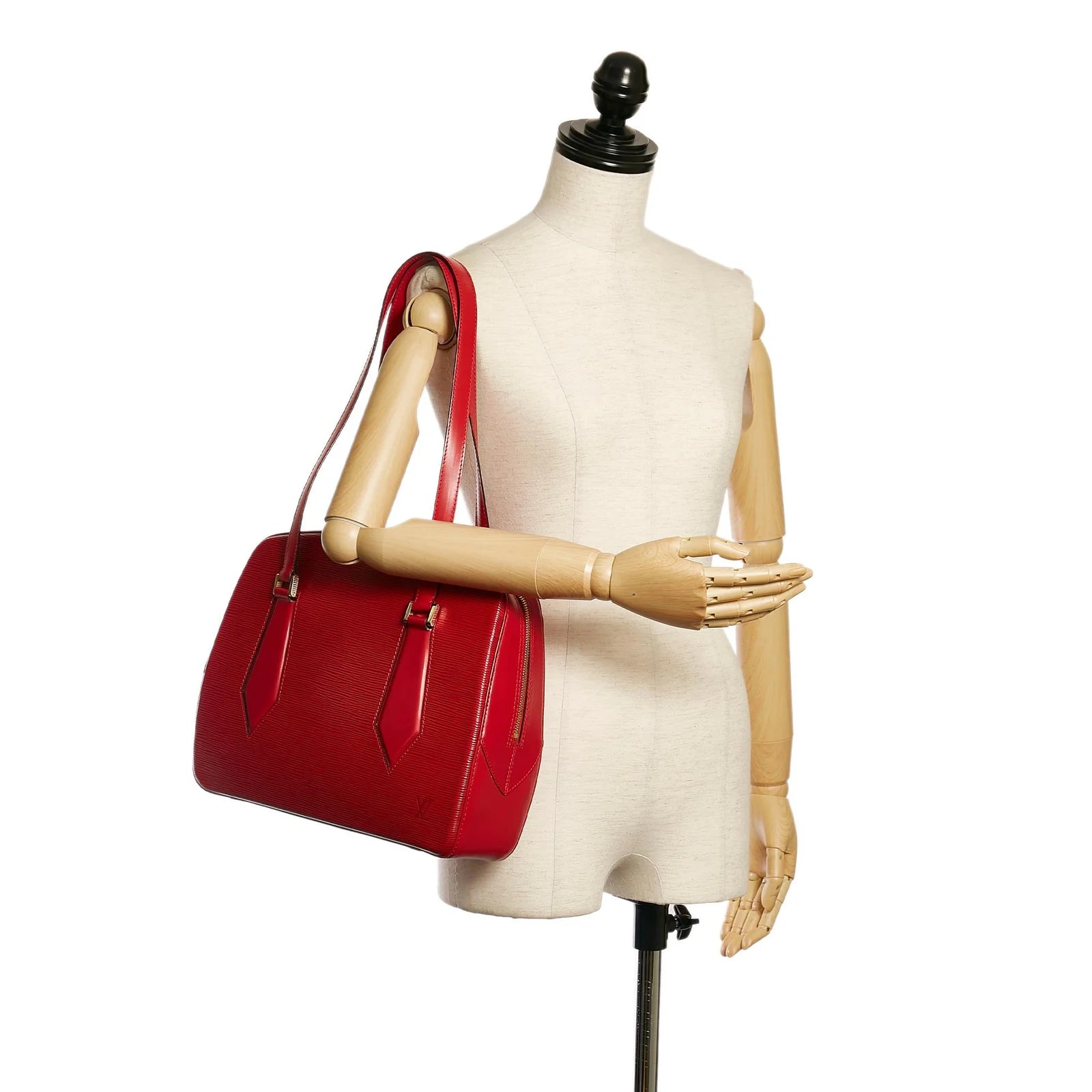 Louis Vuitton Cherry Red Epi Voltaire Bag