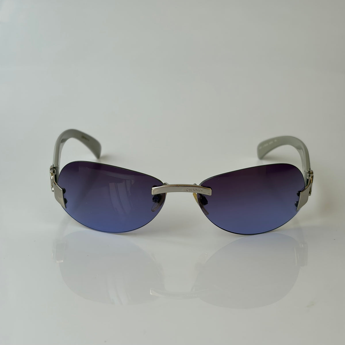 Chanel 2000s Purple Sunglasses