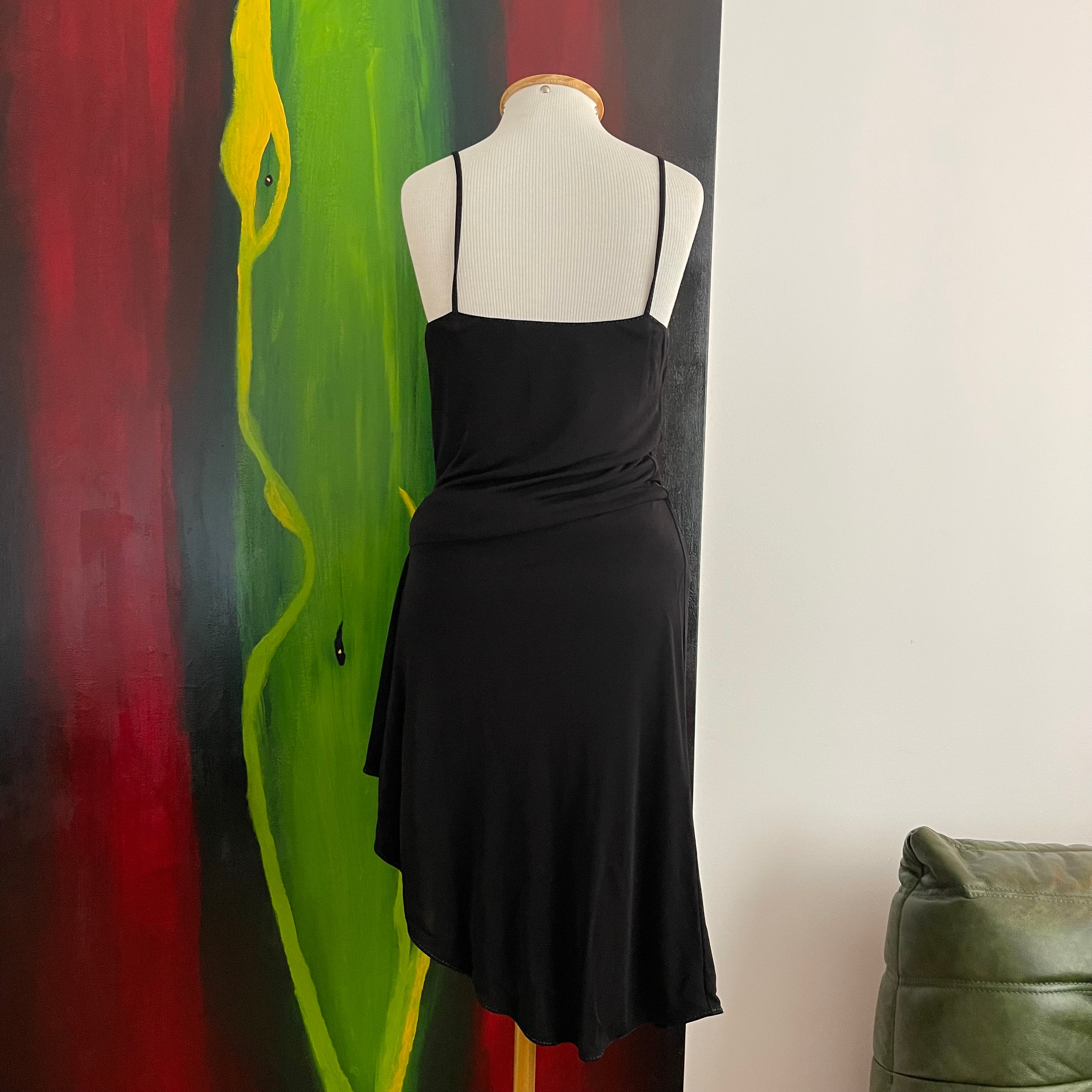 Gucci Draped Black Dress