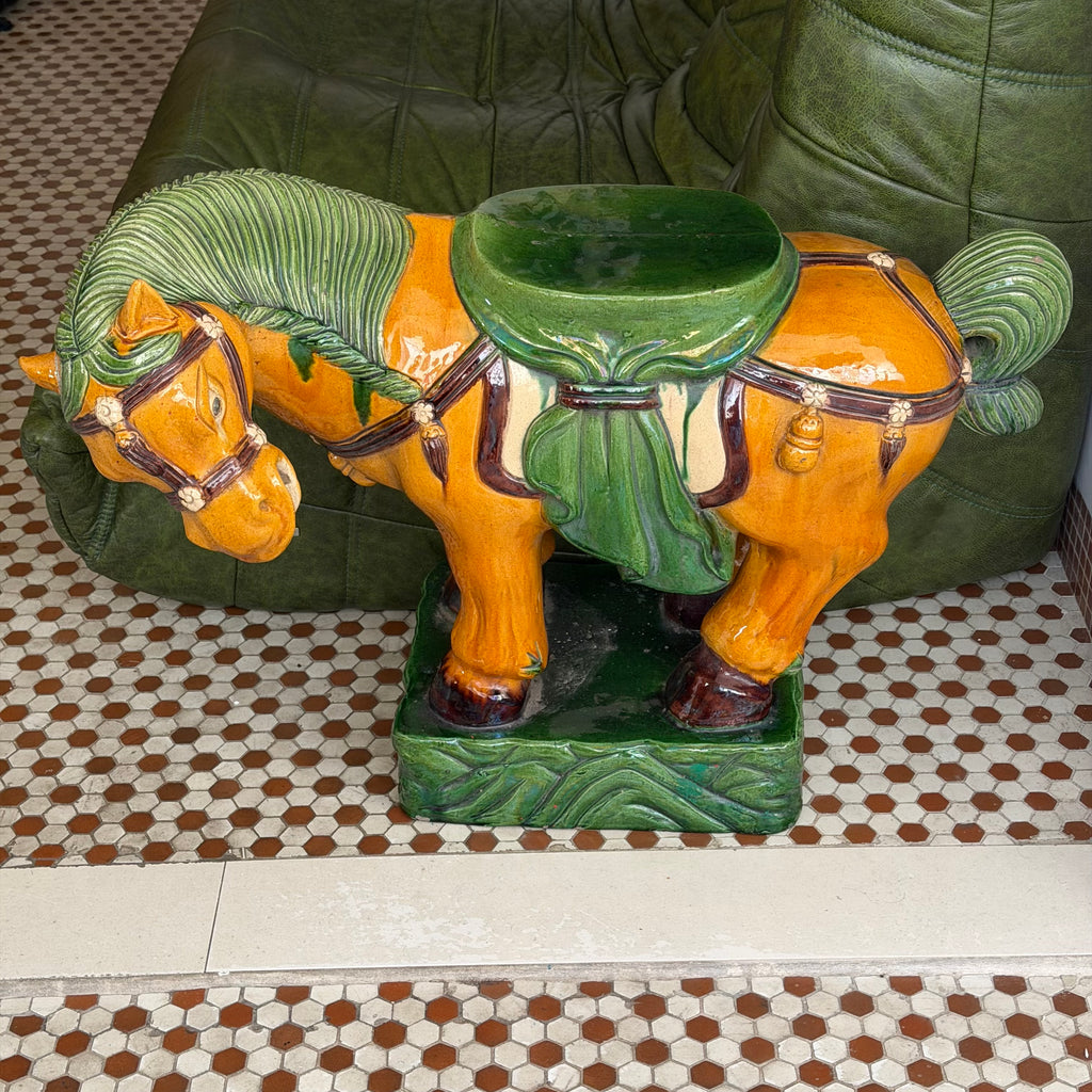 Sancai Horse Garden Seat (APENAS SP CAPITAL)