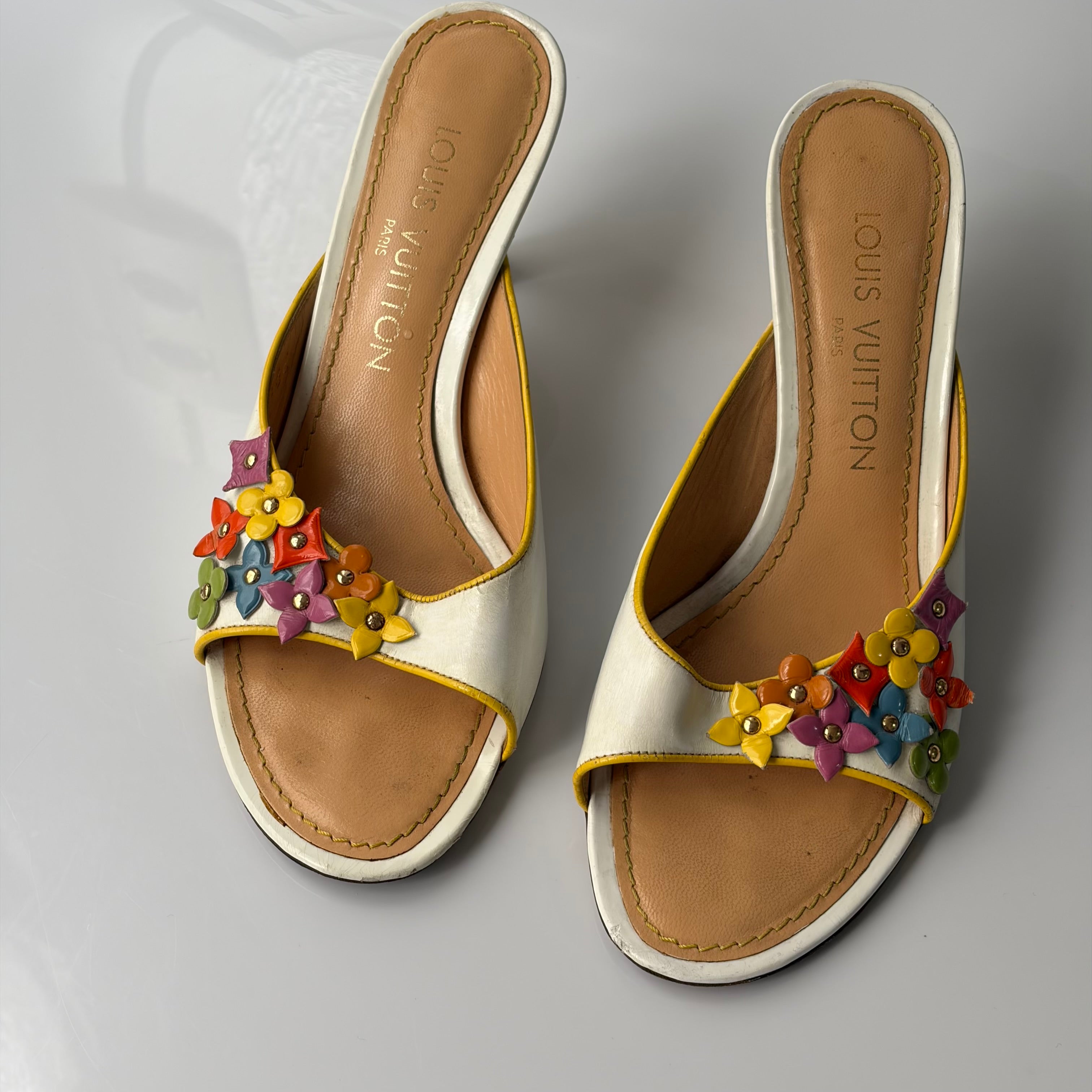 Louis Vuitton Multicolor Floral Heels