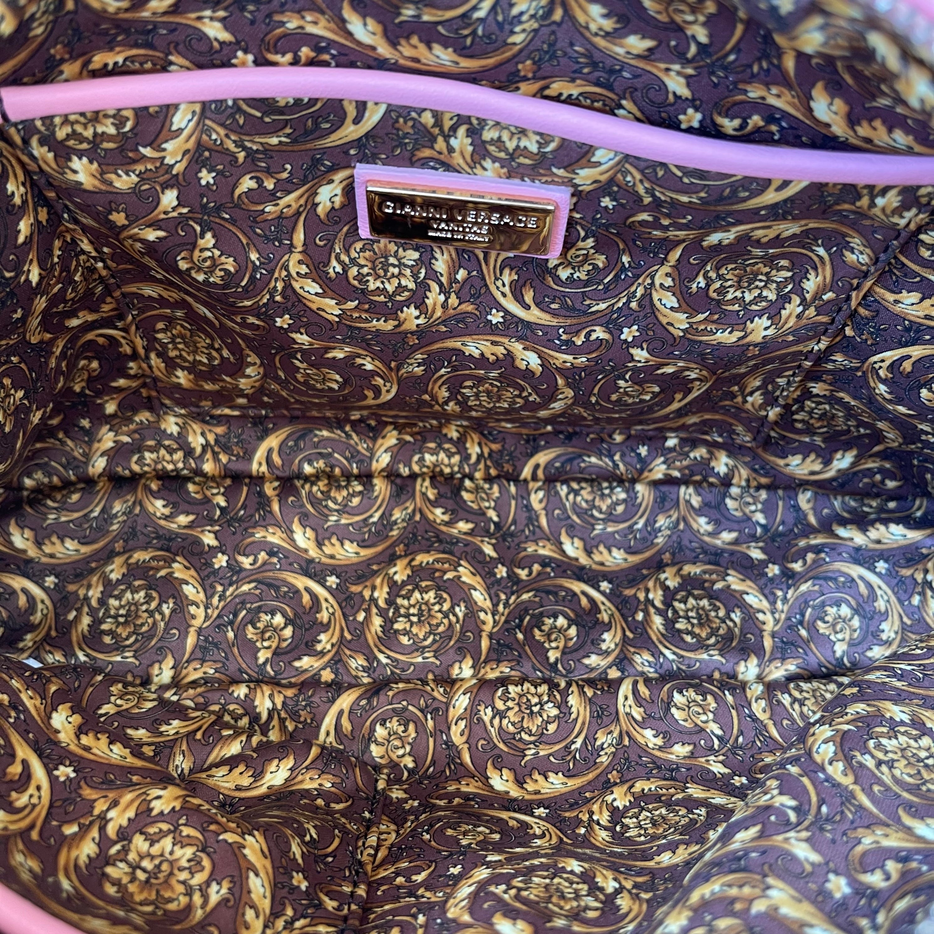 Gianni Versace Pink Vanitas Shoulder Bag