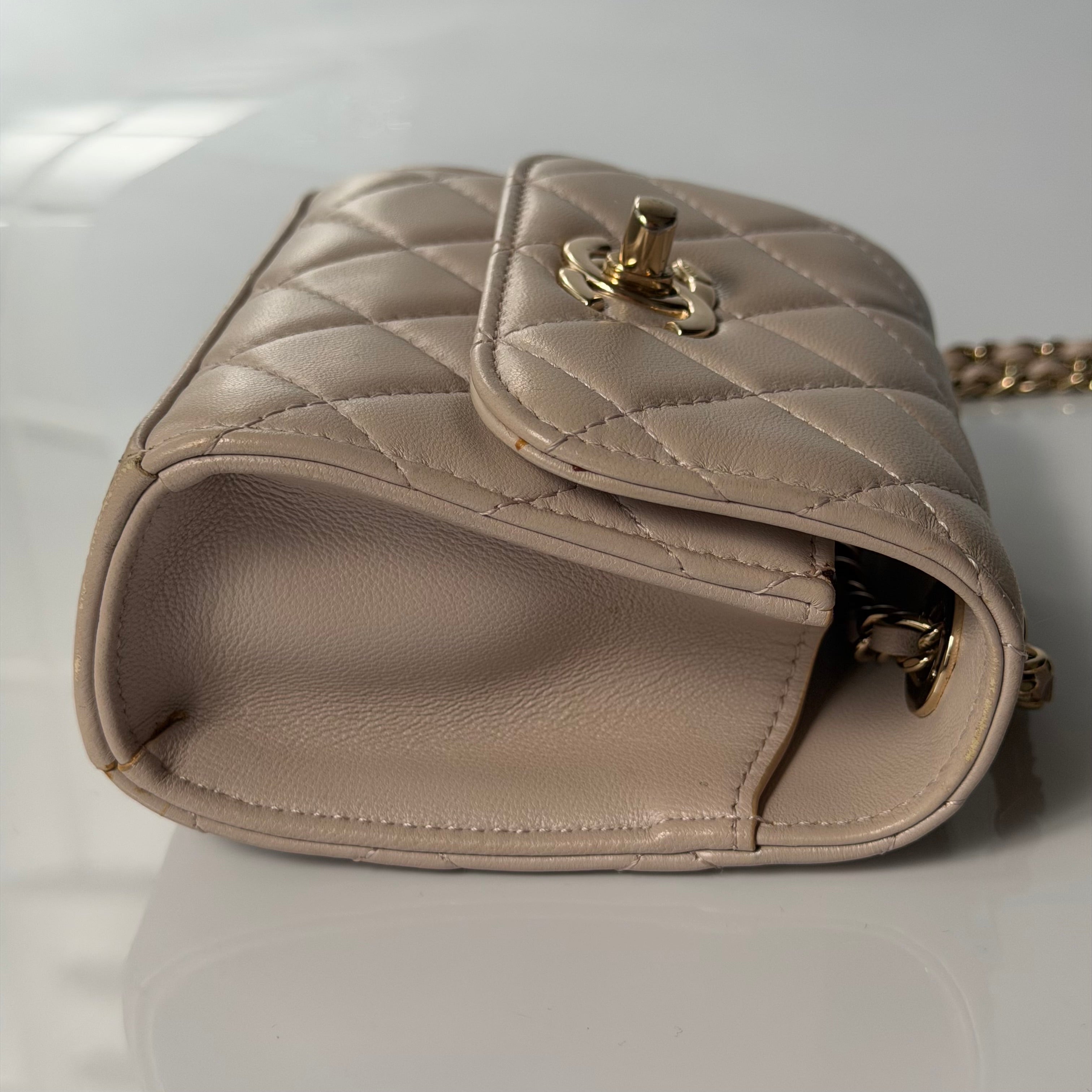 Chanel Rosé Micro Trendy Bag