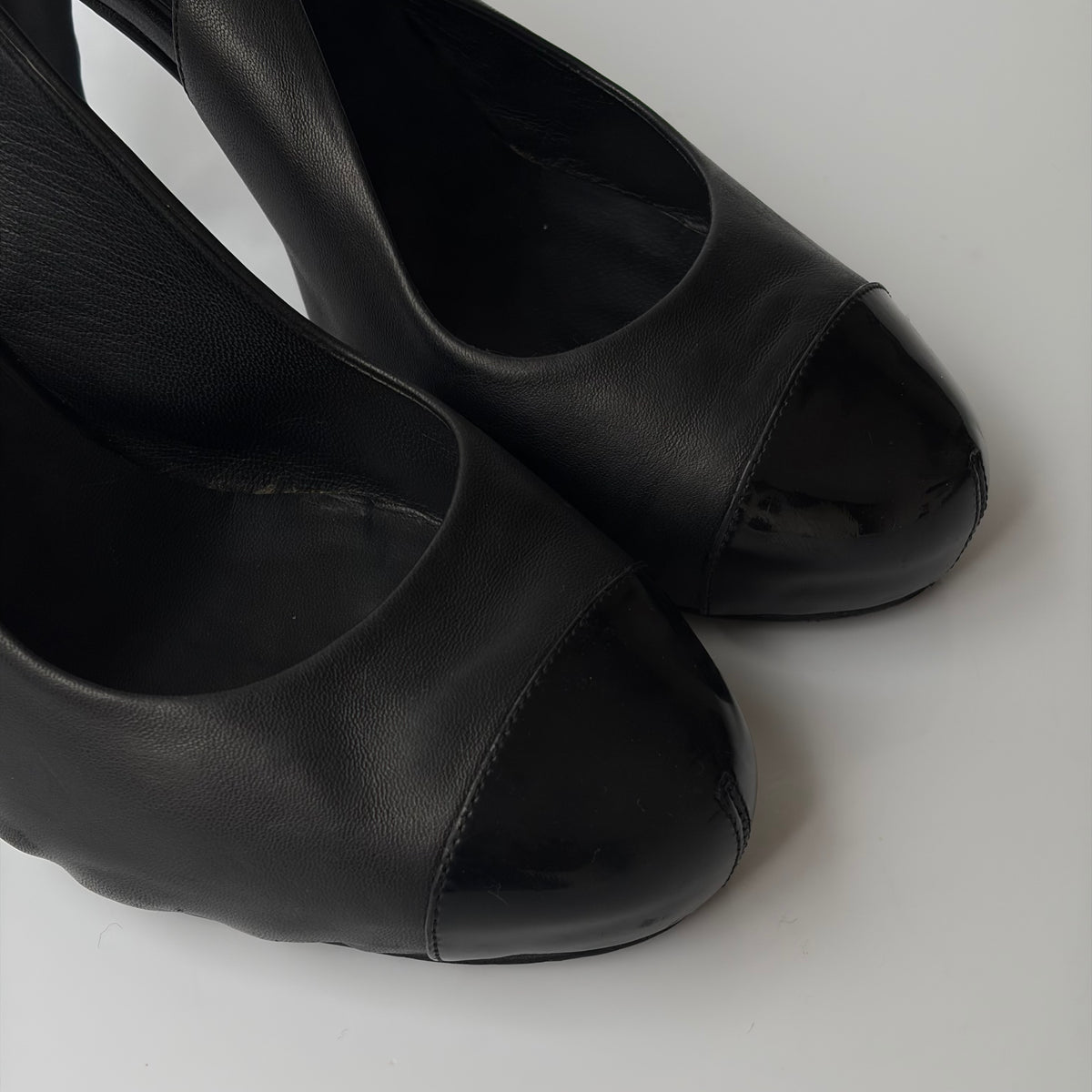 Chanel Leather Slingback Pumps
