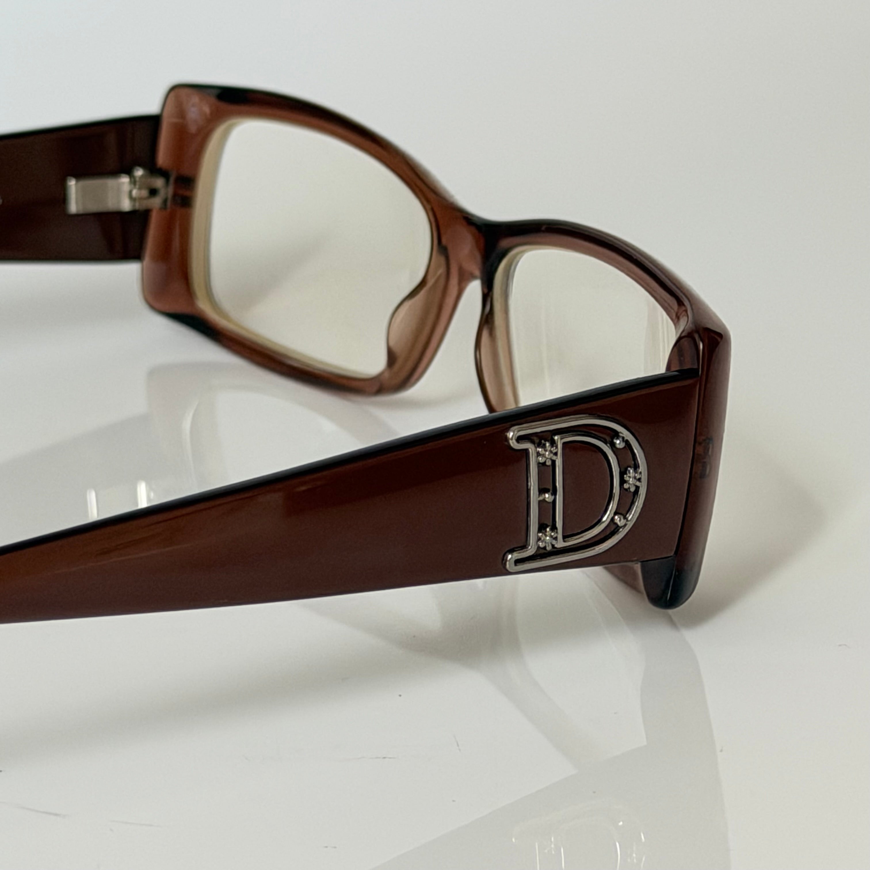 Christian Dior D Flowers Frame Glasses