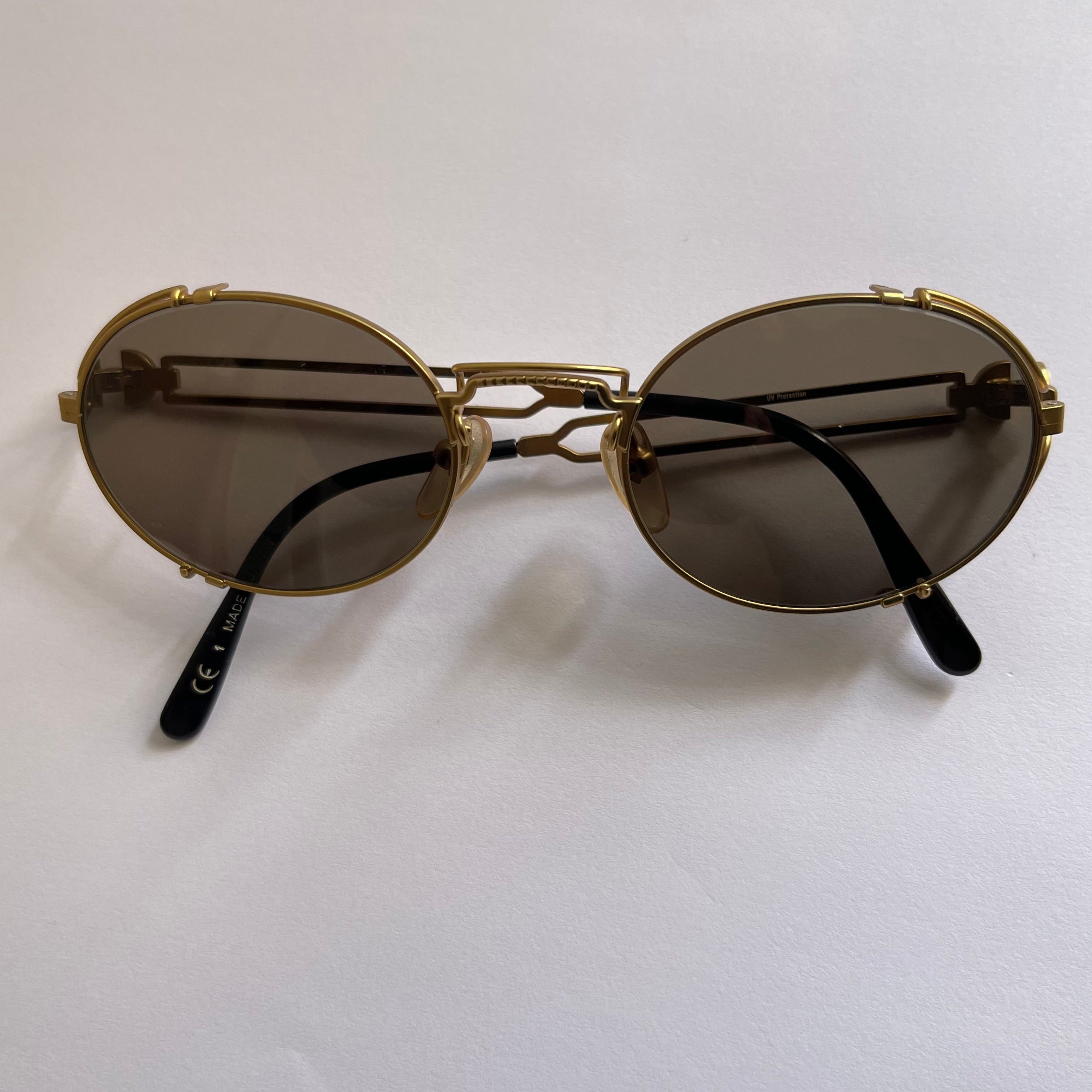 Jean Paul Gaultier 58-6105 Black Sunglasses