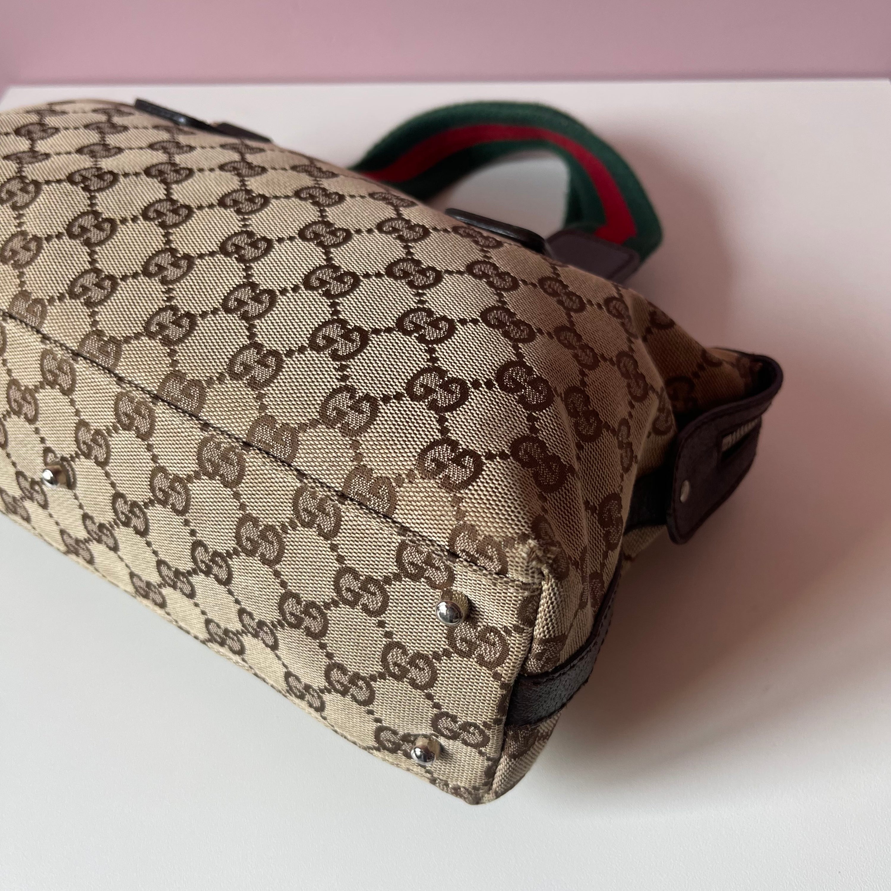 Gucci Sherry Canvas Tote Bag