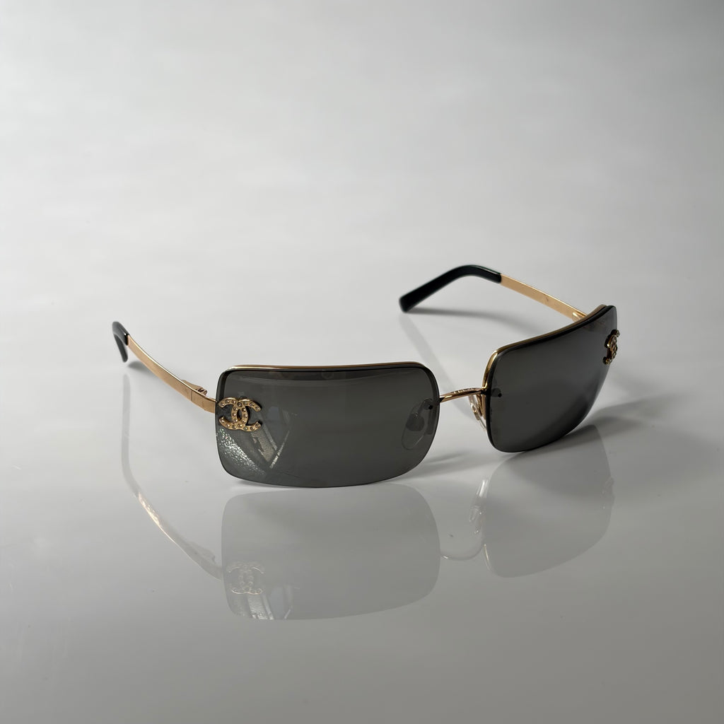 Chanel 4104 Strass Golden Sunglasses