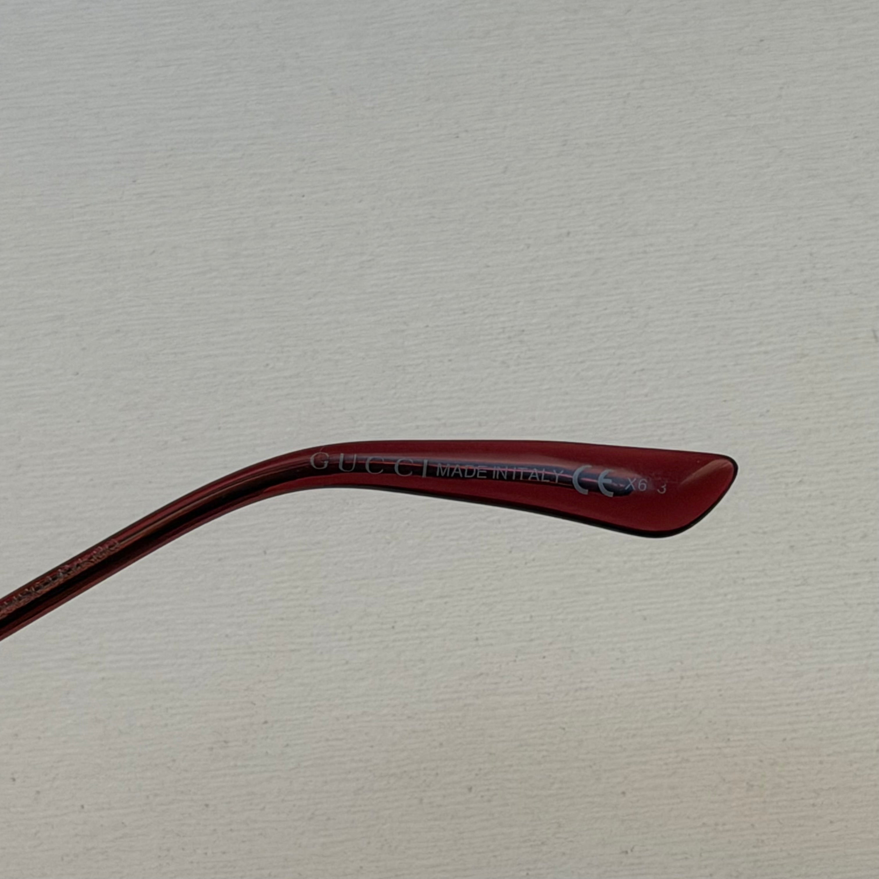 Gucci Bamboo Aviator Red Sunglasses by Tom Ford