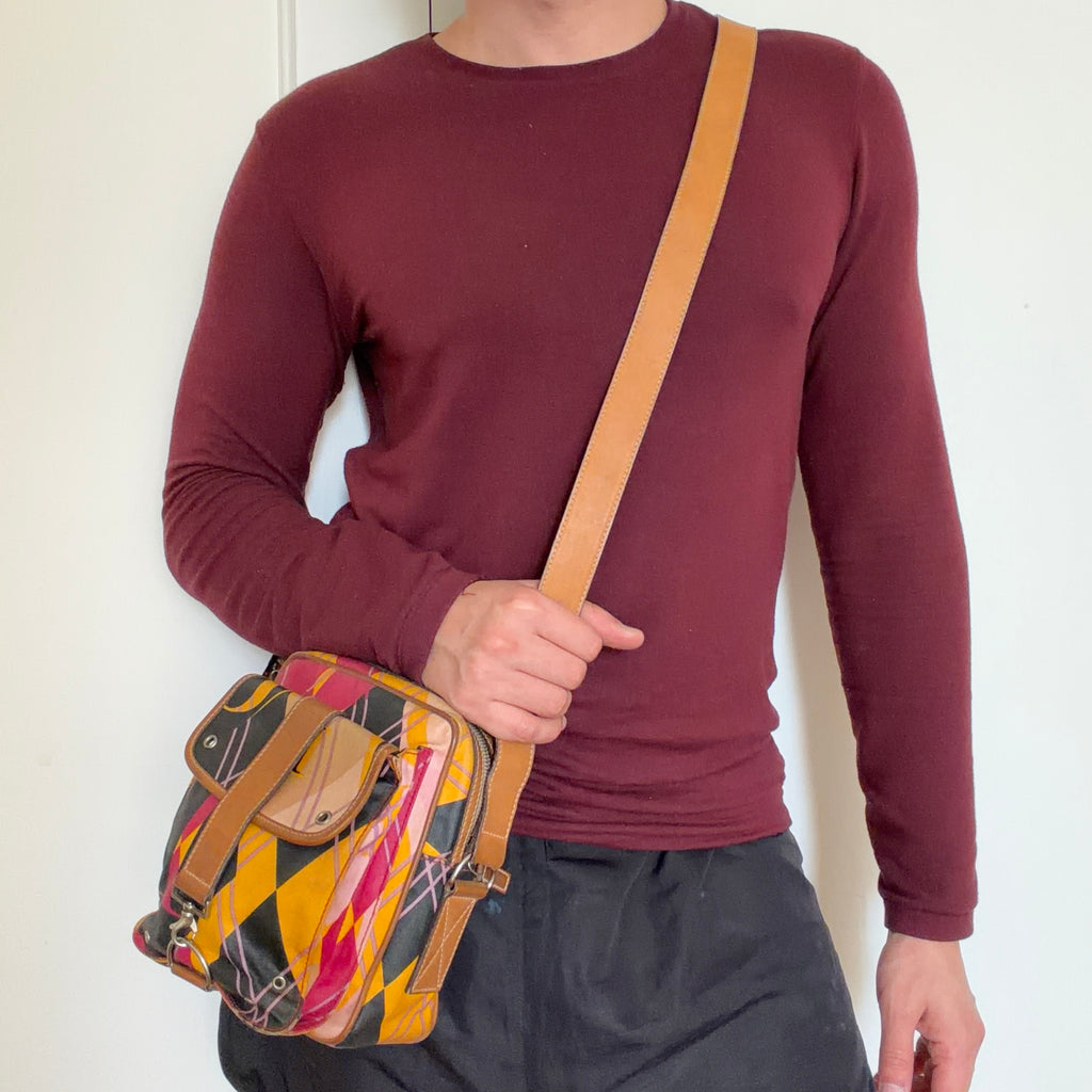 Christian Dior by John Galliano 2004 Golf Collection Harlequin Bag