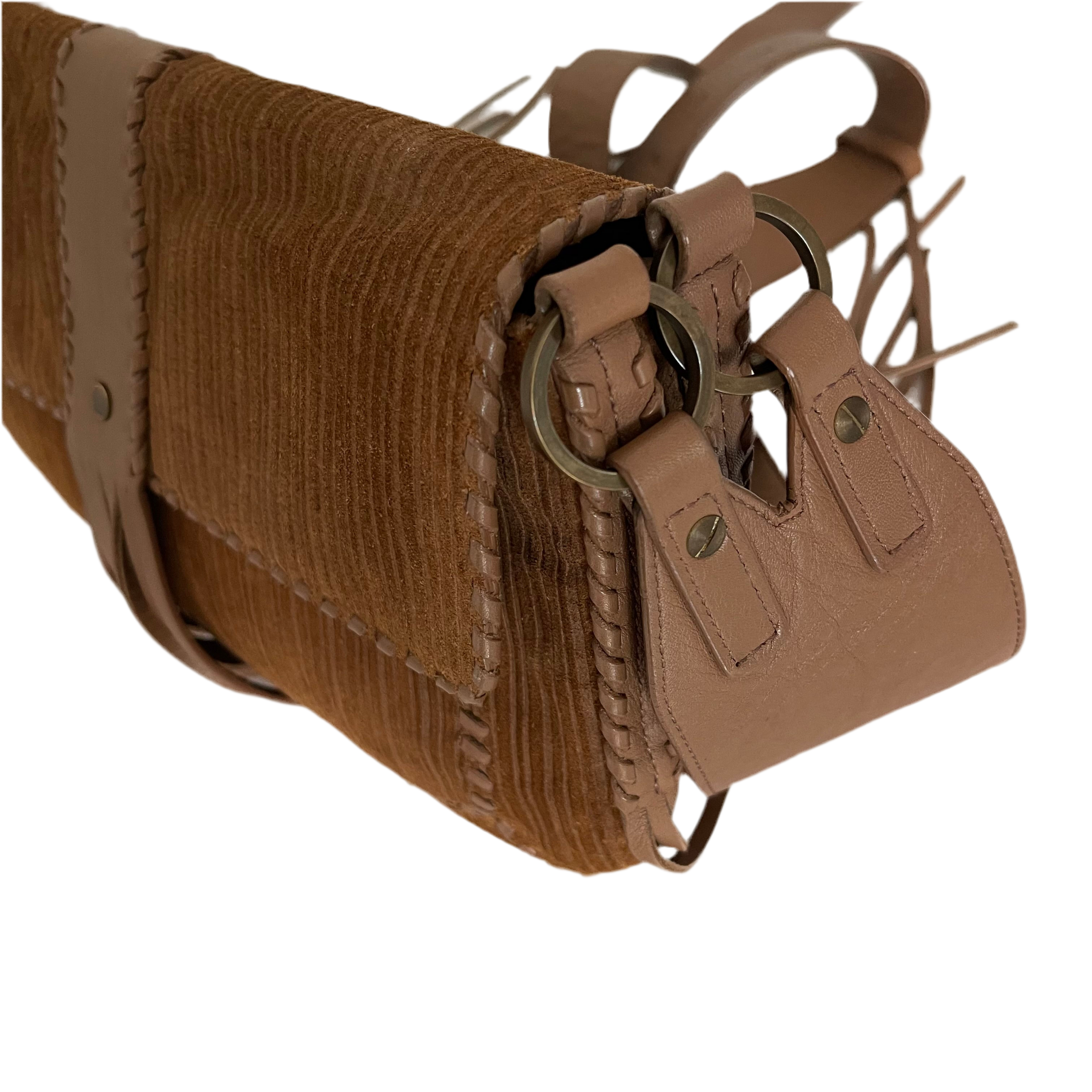 Givenchy Fringe Suede Crossbody Bag