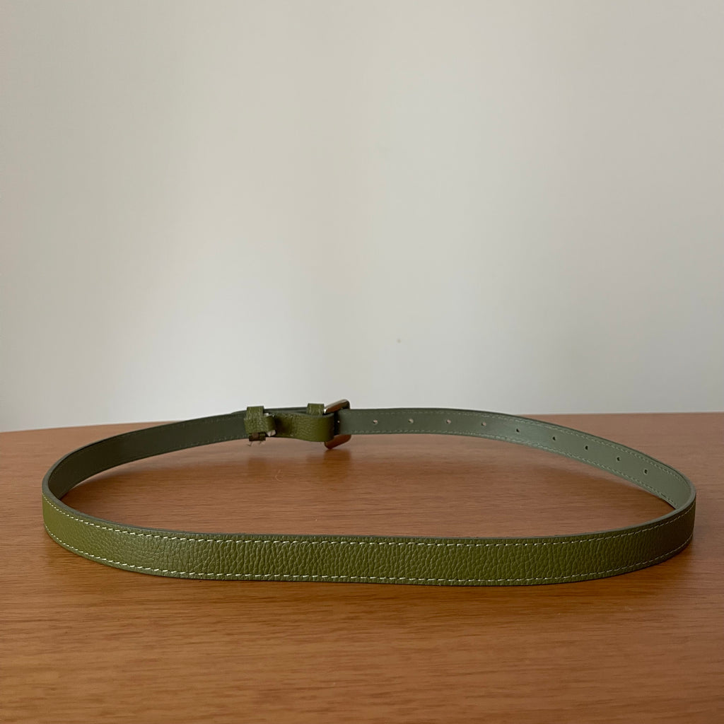 Misci Cinto de Couro Verde Oliva