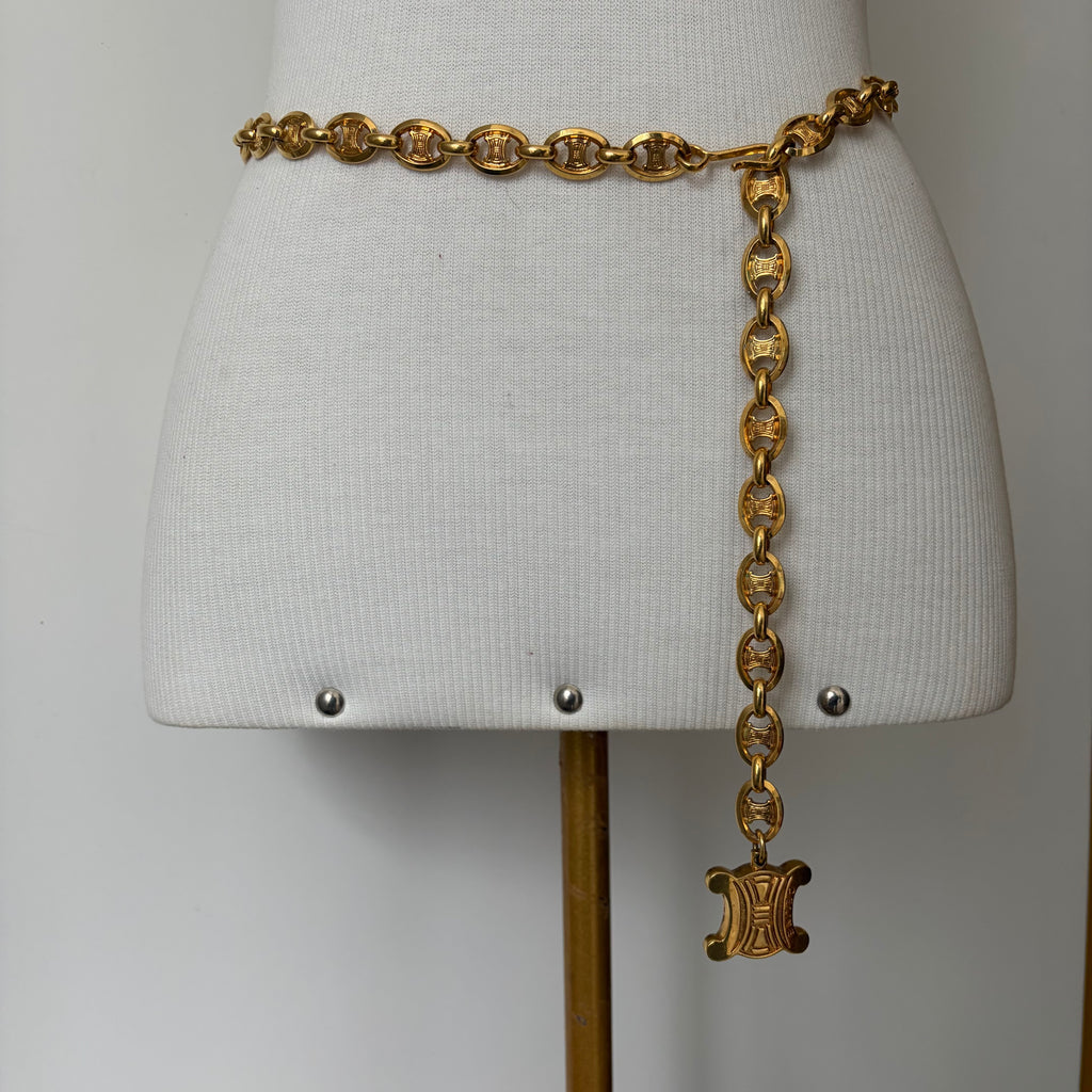 Celine 90s Chain Arch de Triomphe Belt