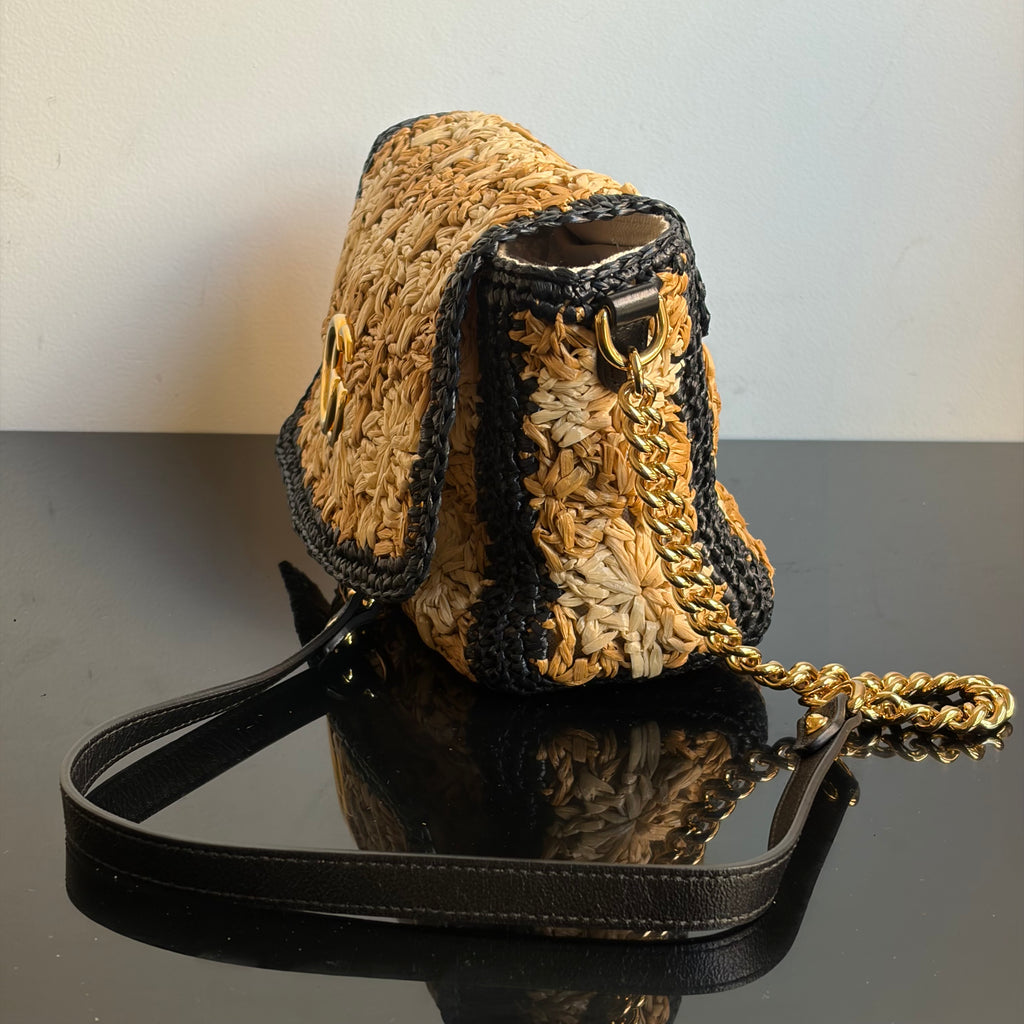 Gucci Marmont Raffia Bag