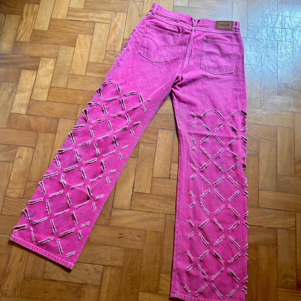 Versace S/S 2023 Cut Out Pink Pants