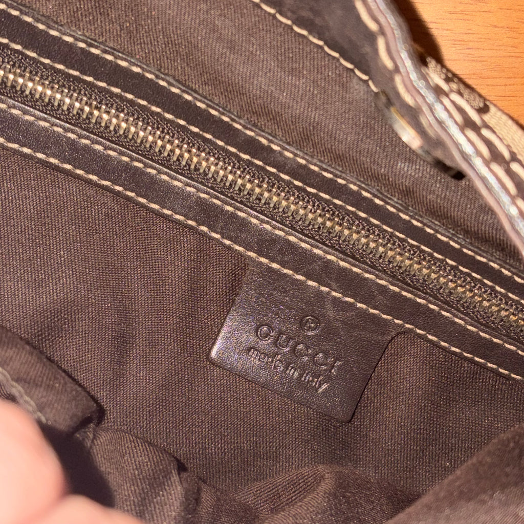 Gucci Monogram Queen Hobo Bag