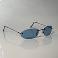 Giorgio Armani 90s Blue Sunglasses