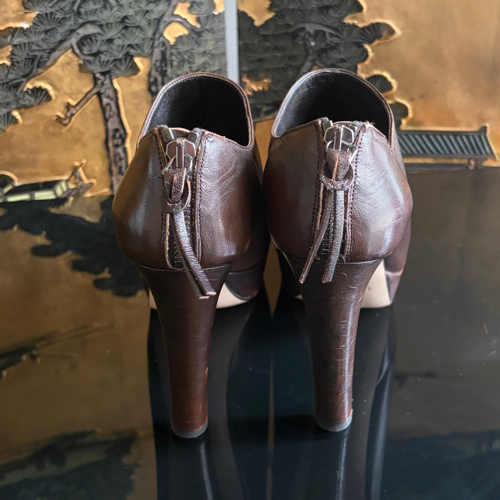 Miu Miu Brown Leather Pumps