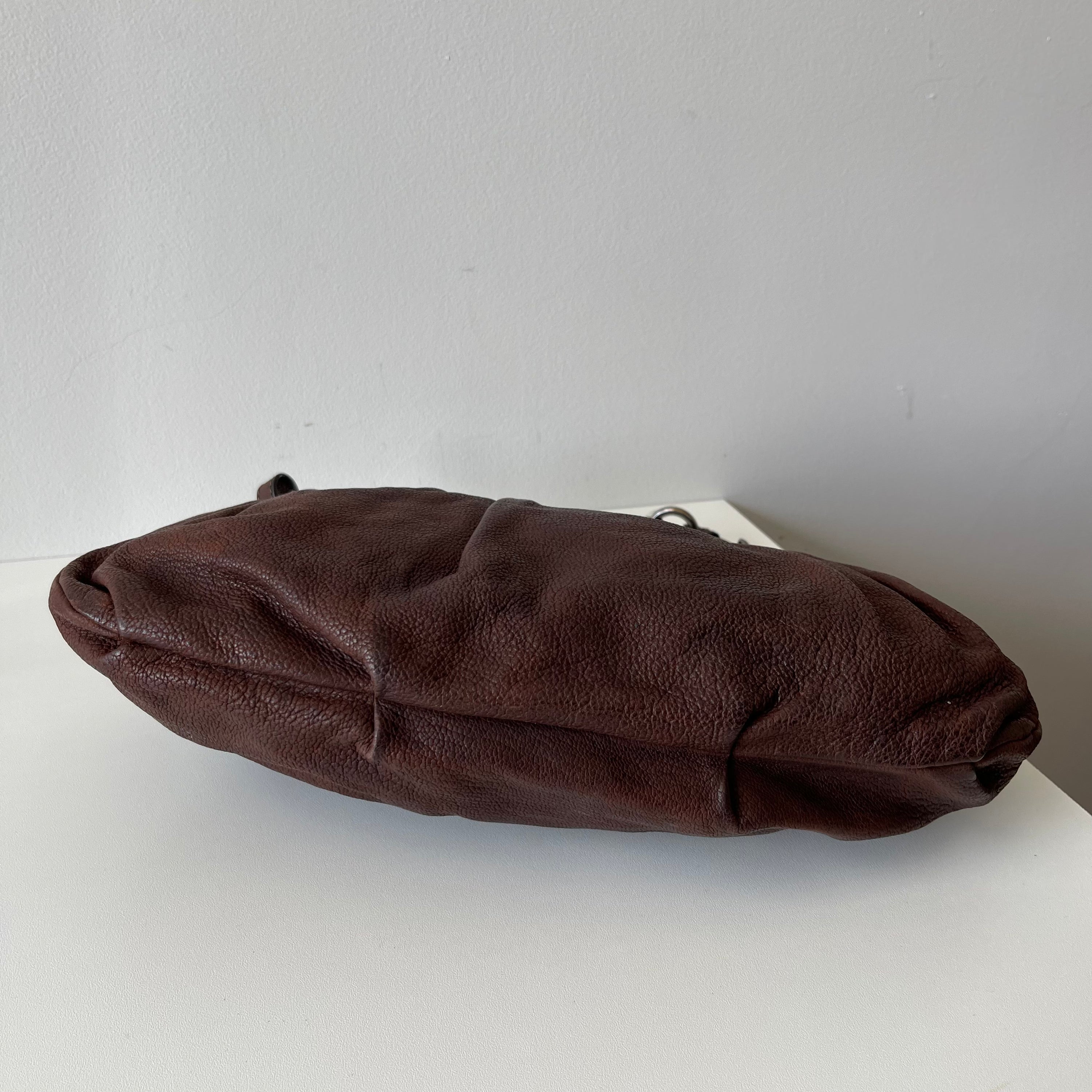 Prada Brown Leather Shoulder Bag