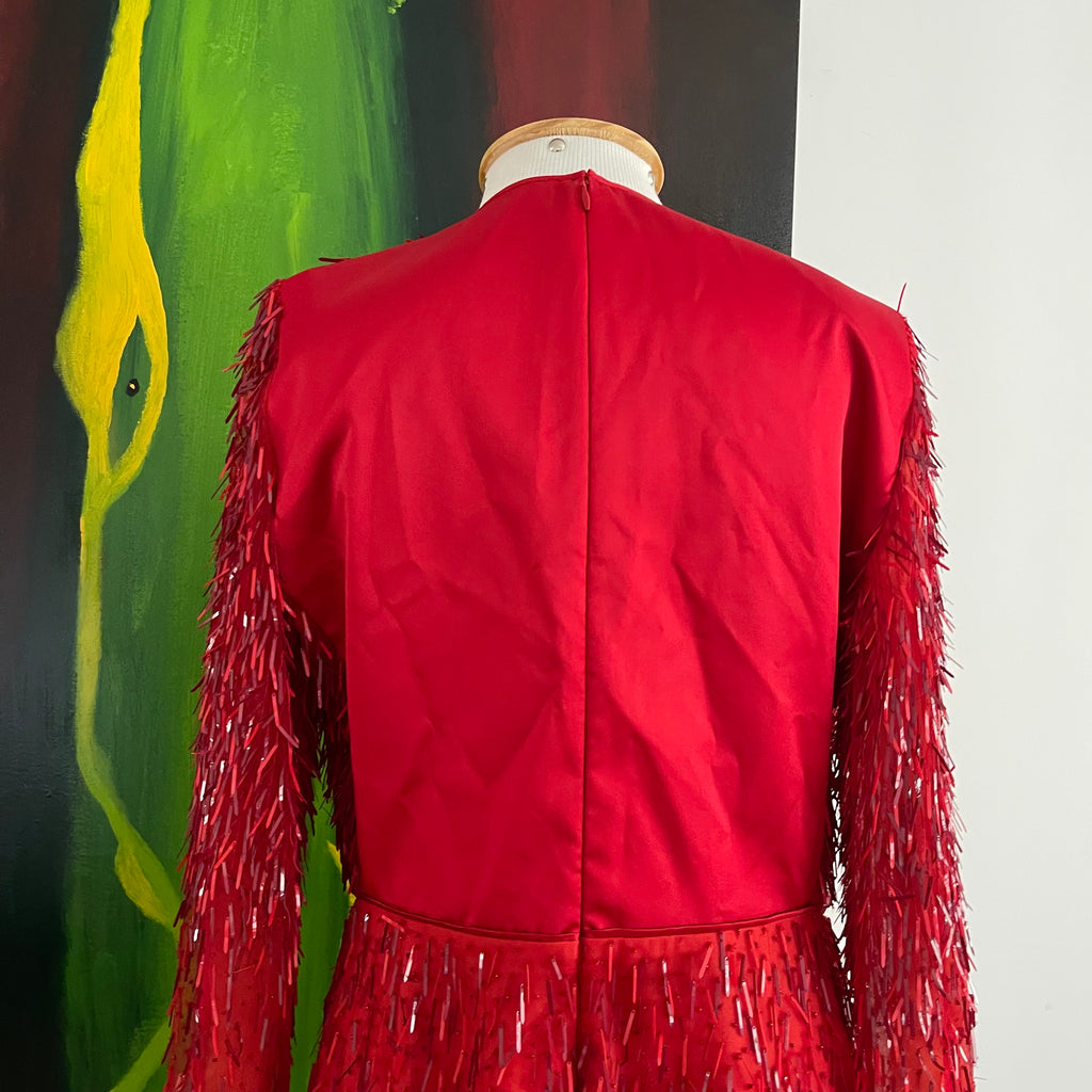 Emporio Armani F/W 2019 Red Sequin Dress