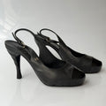 Chanel Leather Slingback Pumps