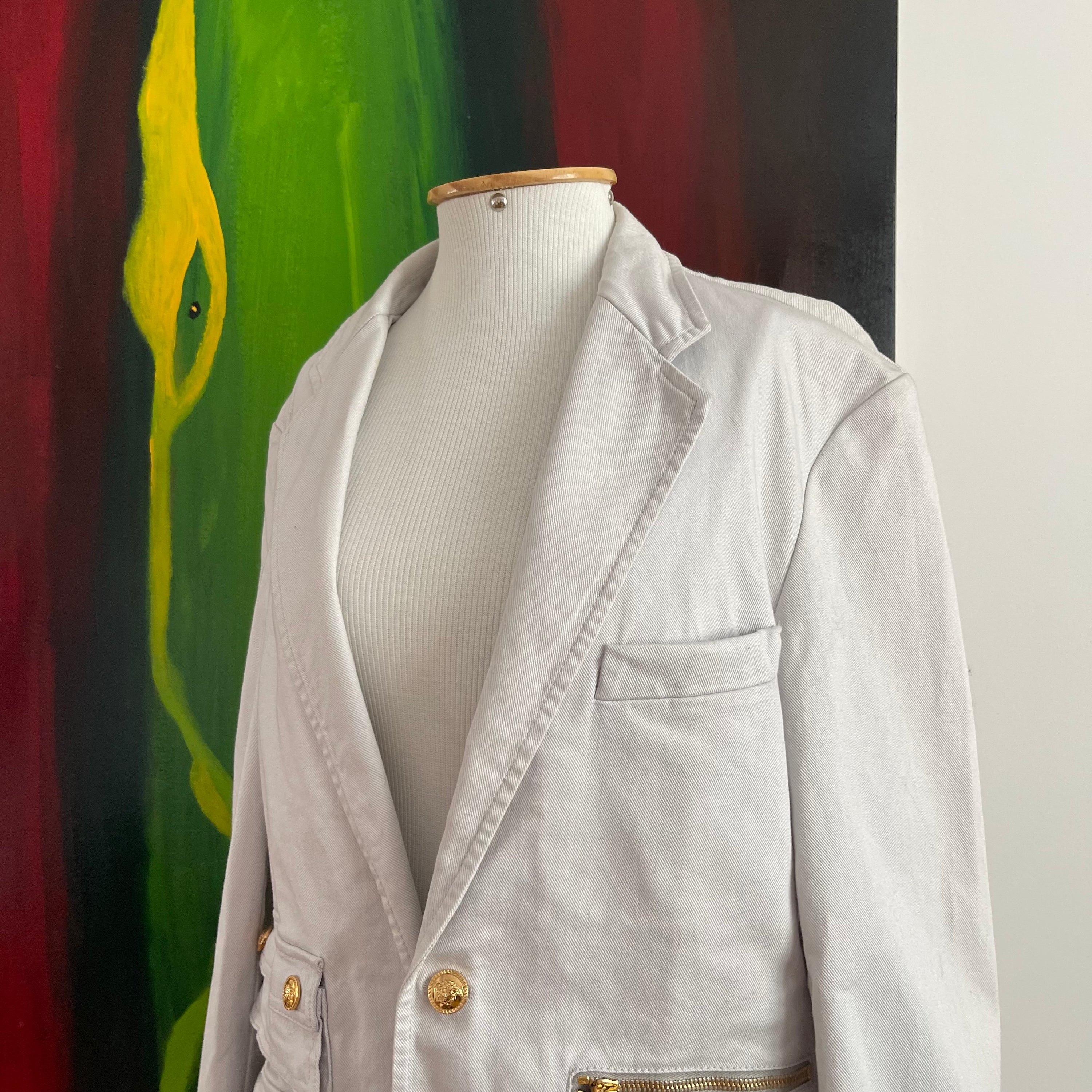 Versace Denim Medusa Blazer