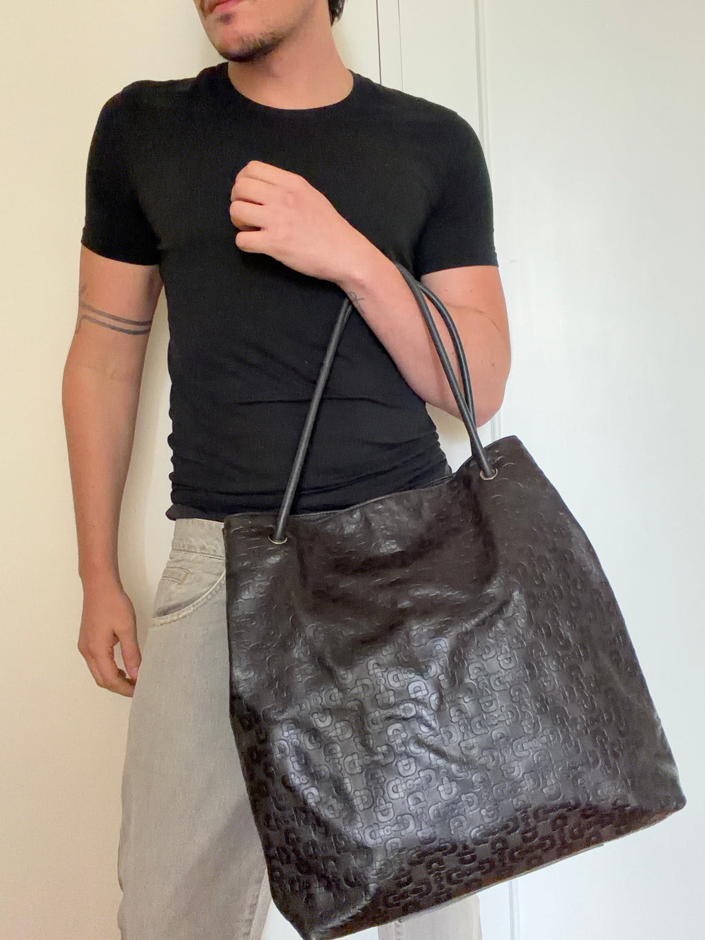 Gucci Horsebit Leather Tote Bag