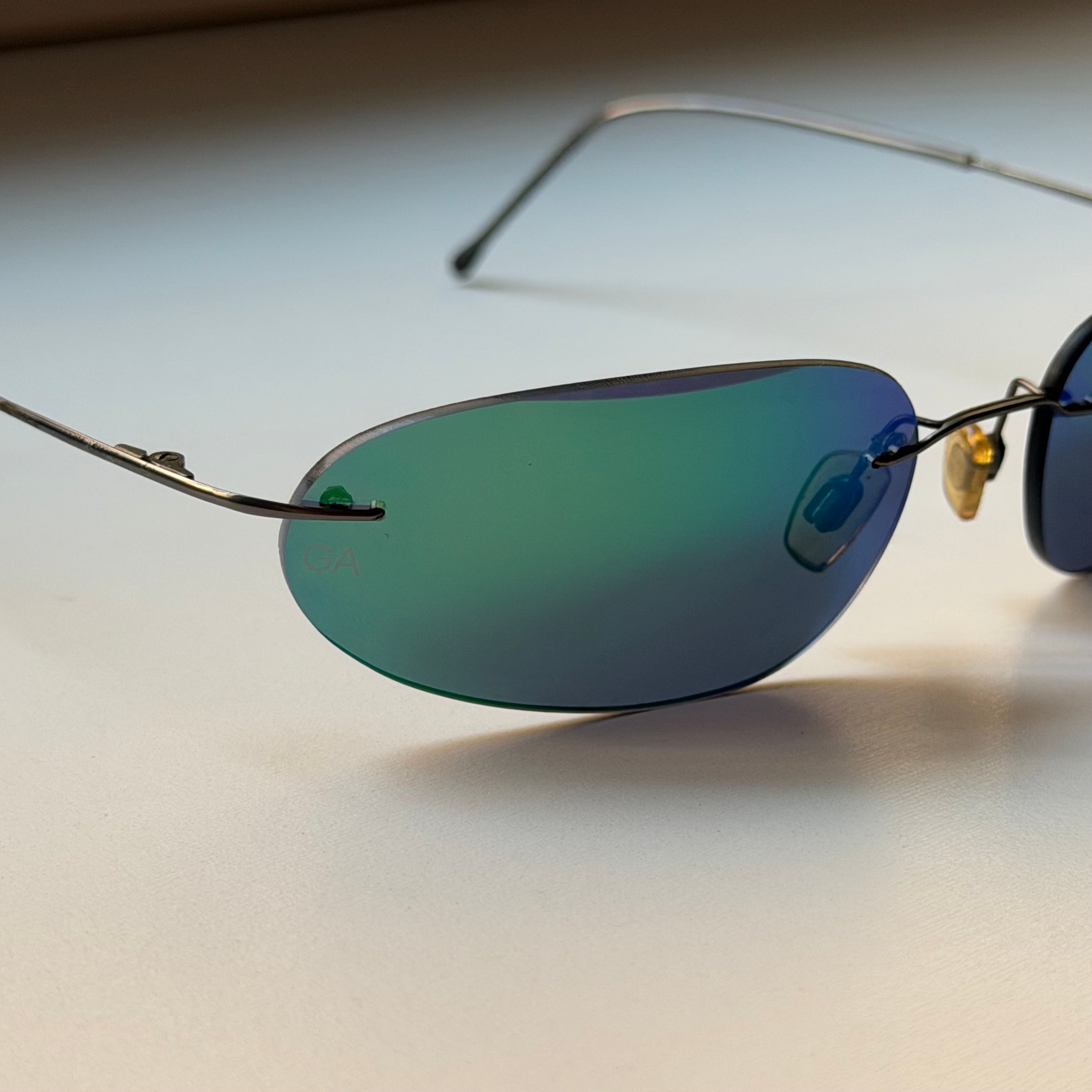 Giorgio Armani Blue Mirrored Sunglasses