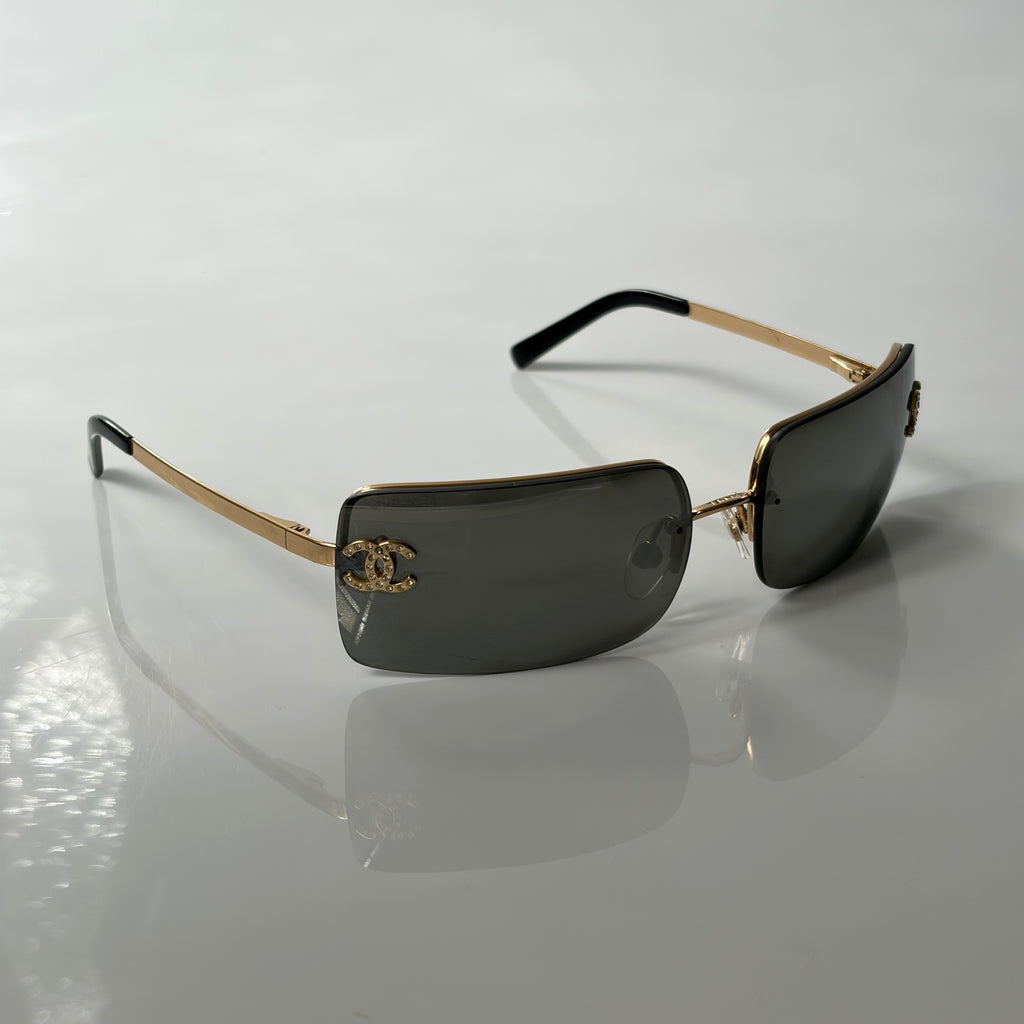 Chanel 4104 Strass Golden Sunglasses