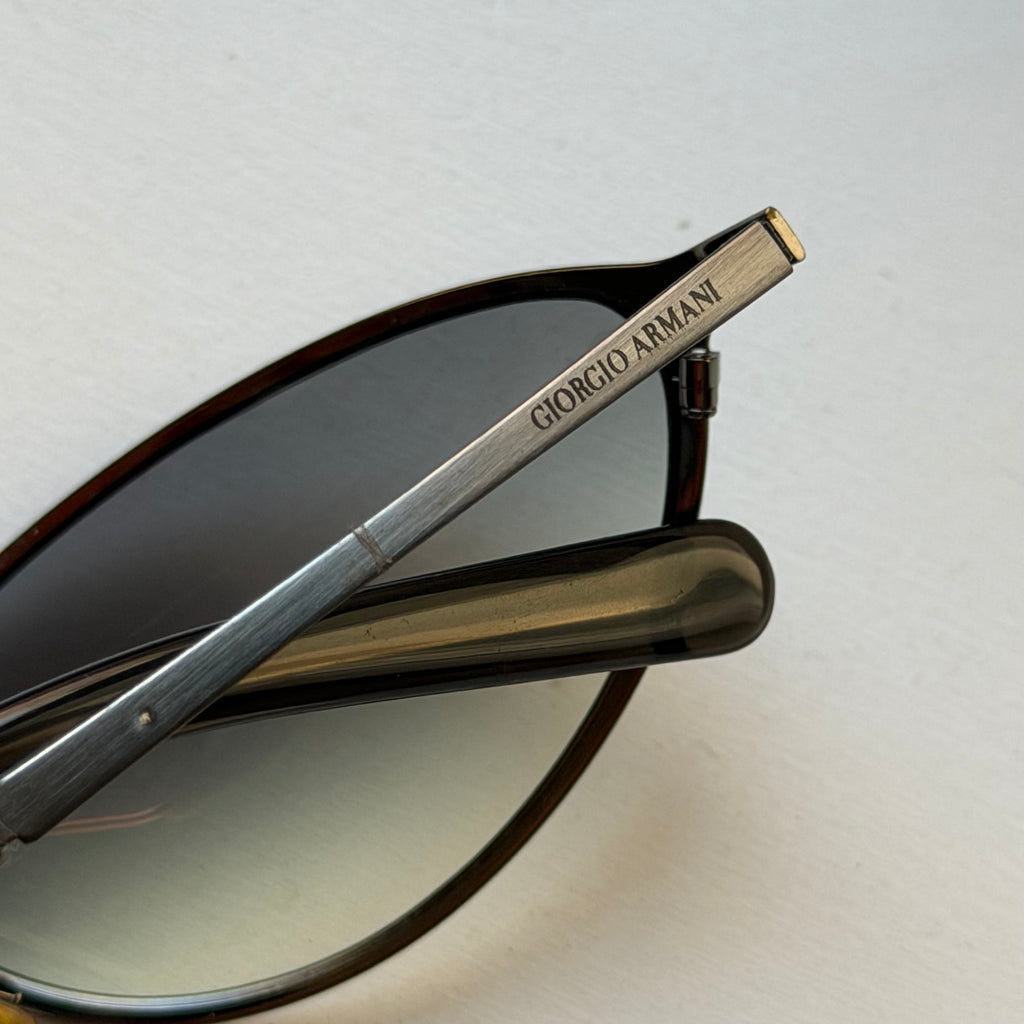 Giorgio Armani 90s Silver Sunglasses
