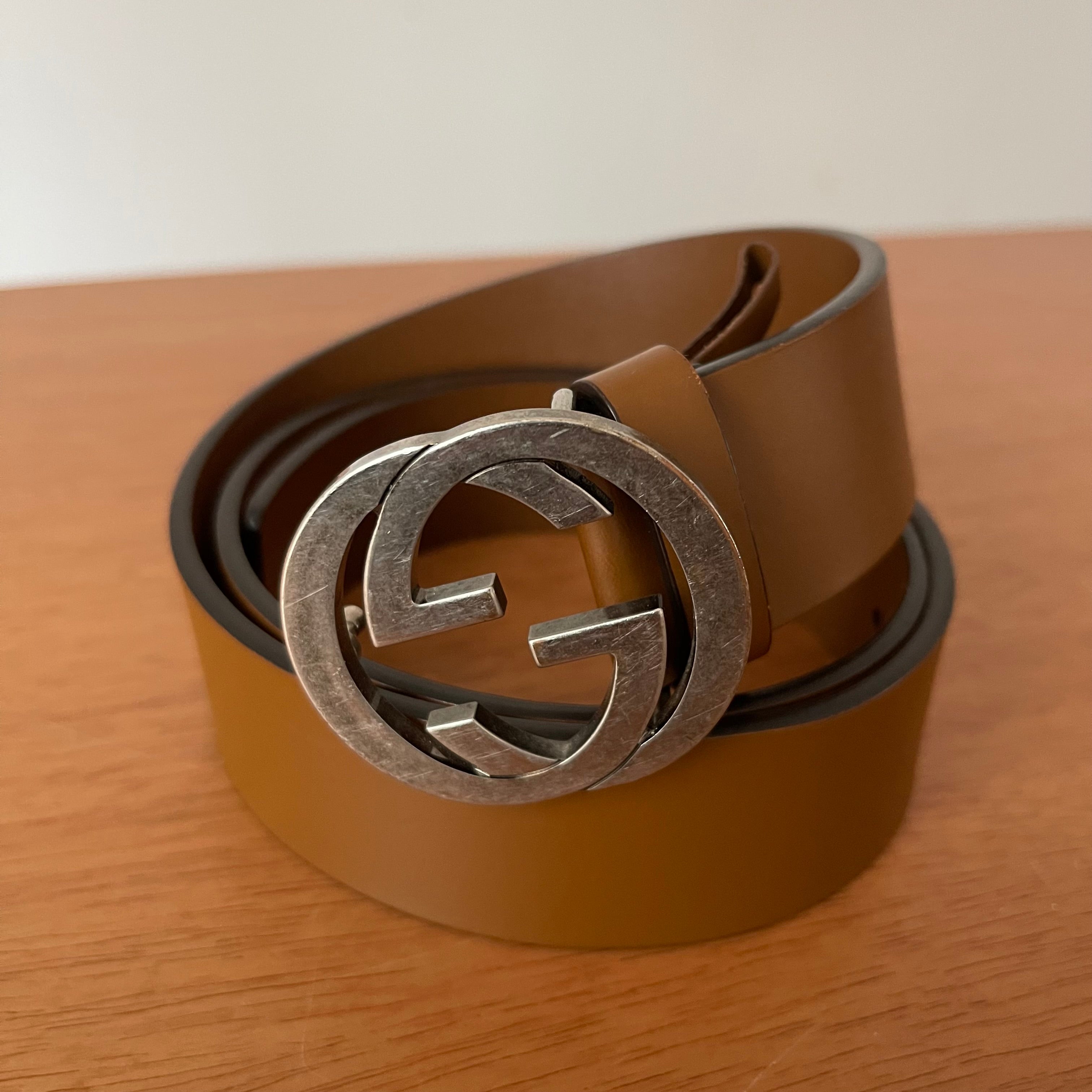 Gucci Interlocking G Leather Belt