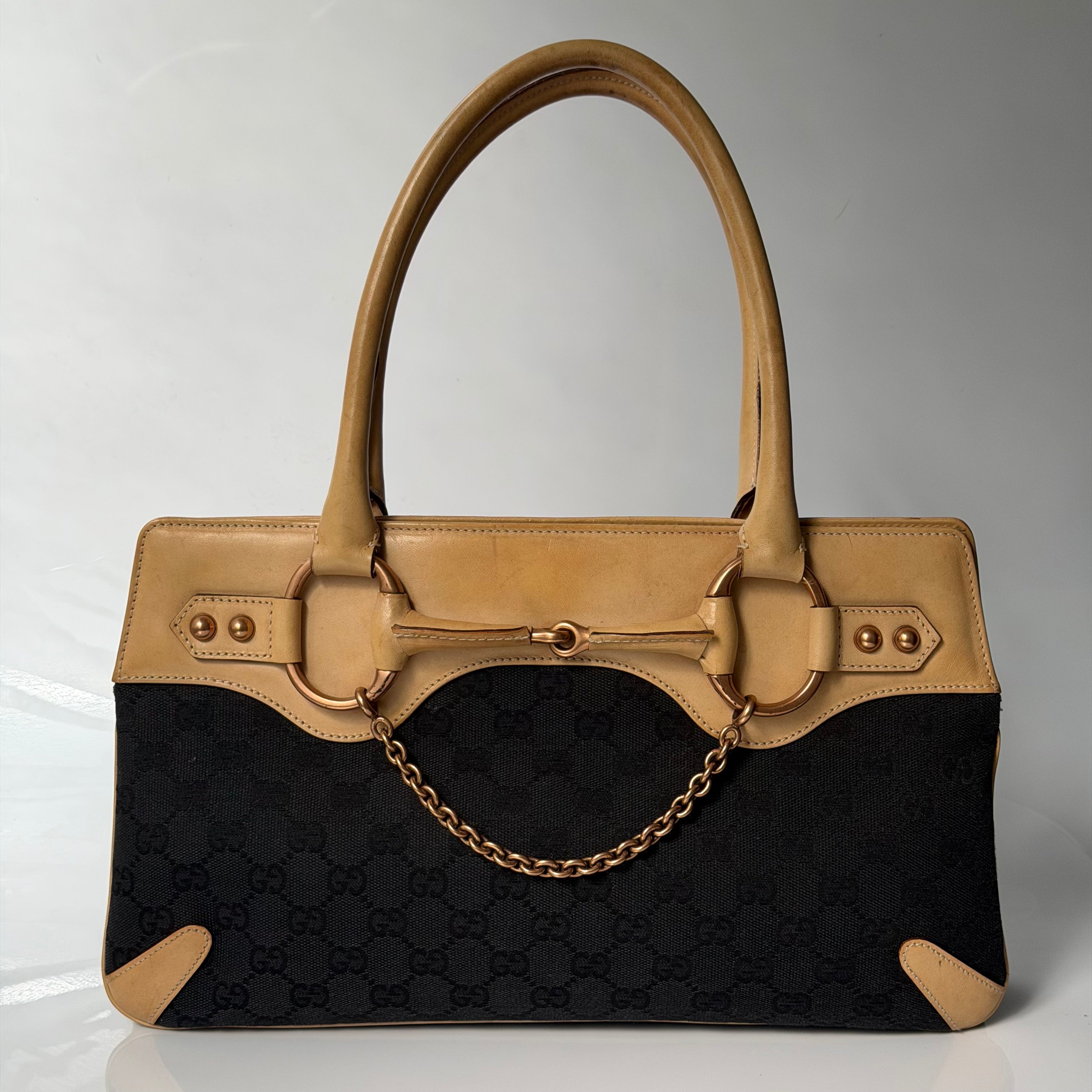 Gucci by Tom Ford GG Canvas Horsebit Chain Bag