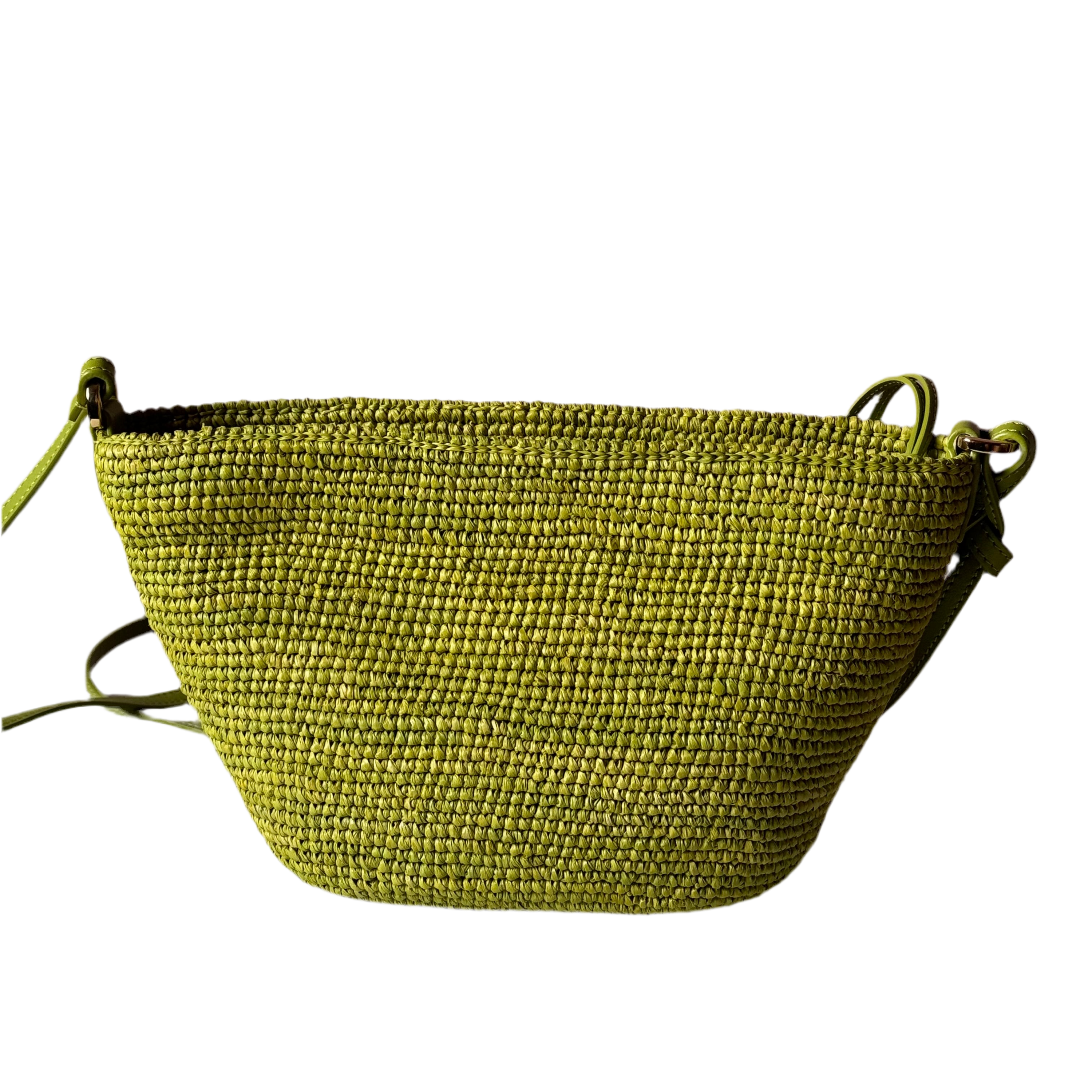Loewe Green Rafia Bucket