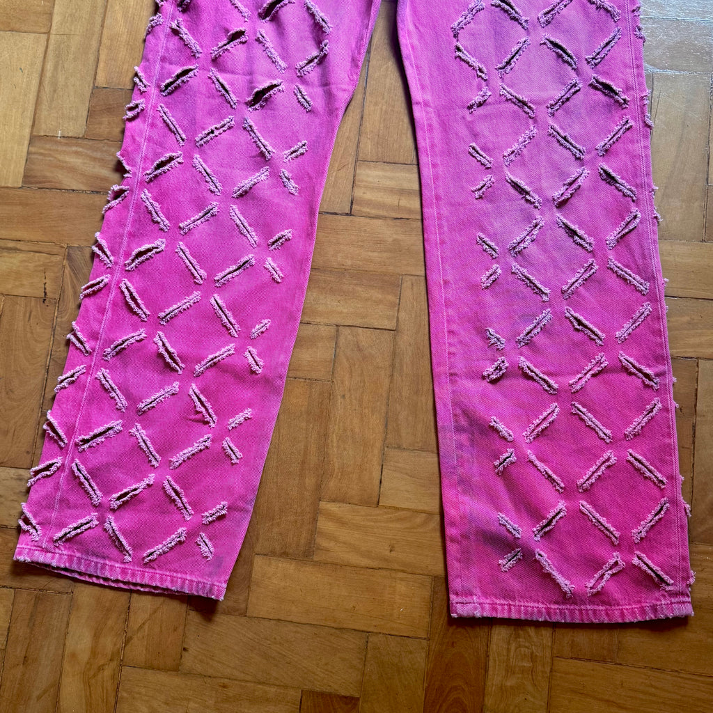 Versace S/S 2023 Cut Out Pink Pants