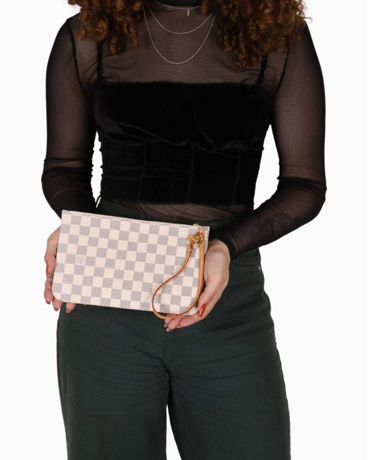 Louis Vuitton Neverfull Pochette Damier Azur